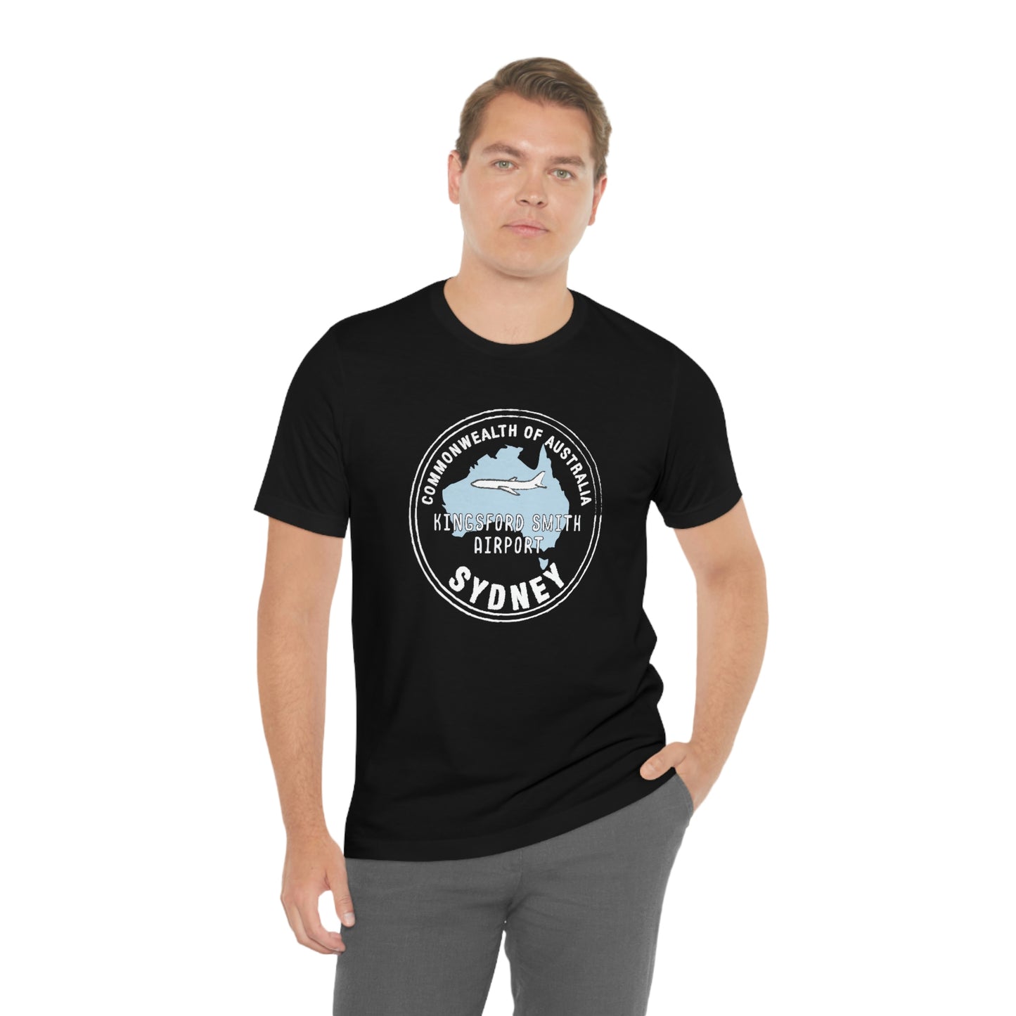 Sydney Australia Passport Stamp Vacation Travel Souvenir Unisex T-shirt