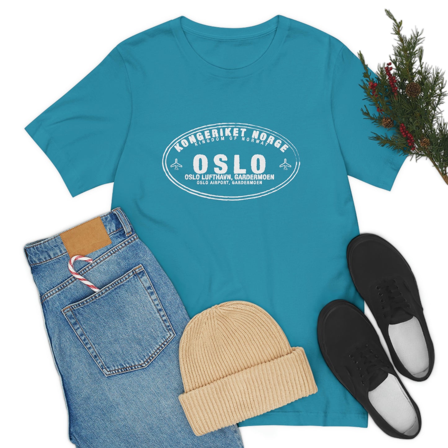 Oslo Norway Passport Stamp Vacation Travel Unisex T-shirt