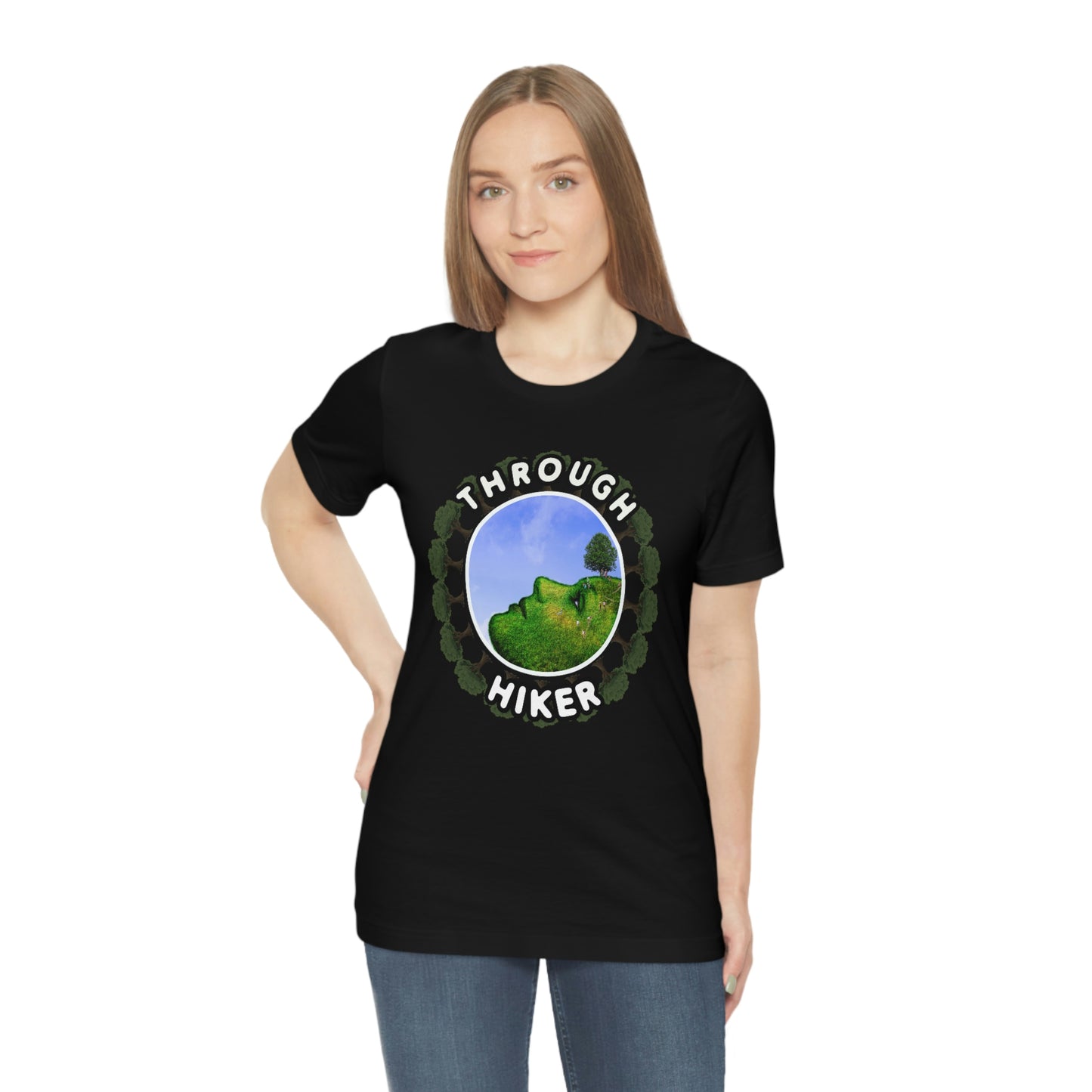 Trail Thru Hiker and Backpacker Camping Unisex Jersey Short Sleeve Tee