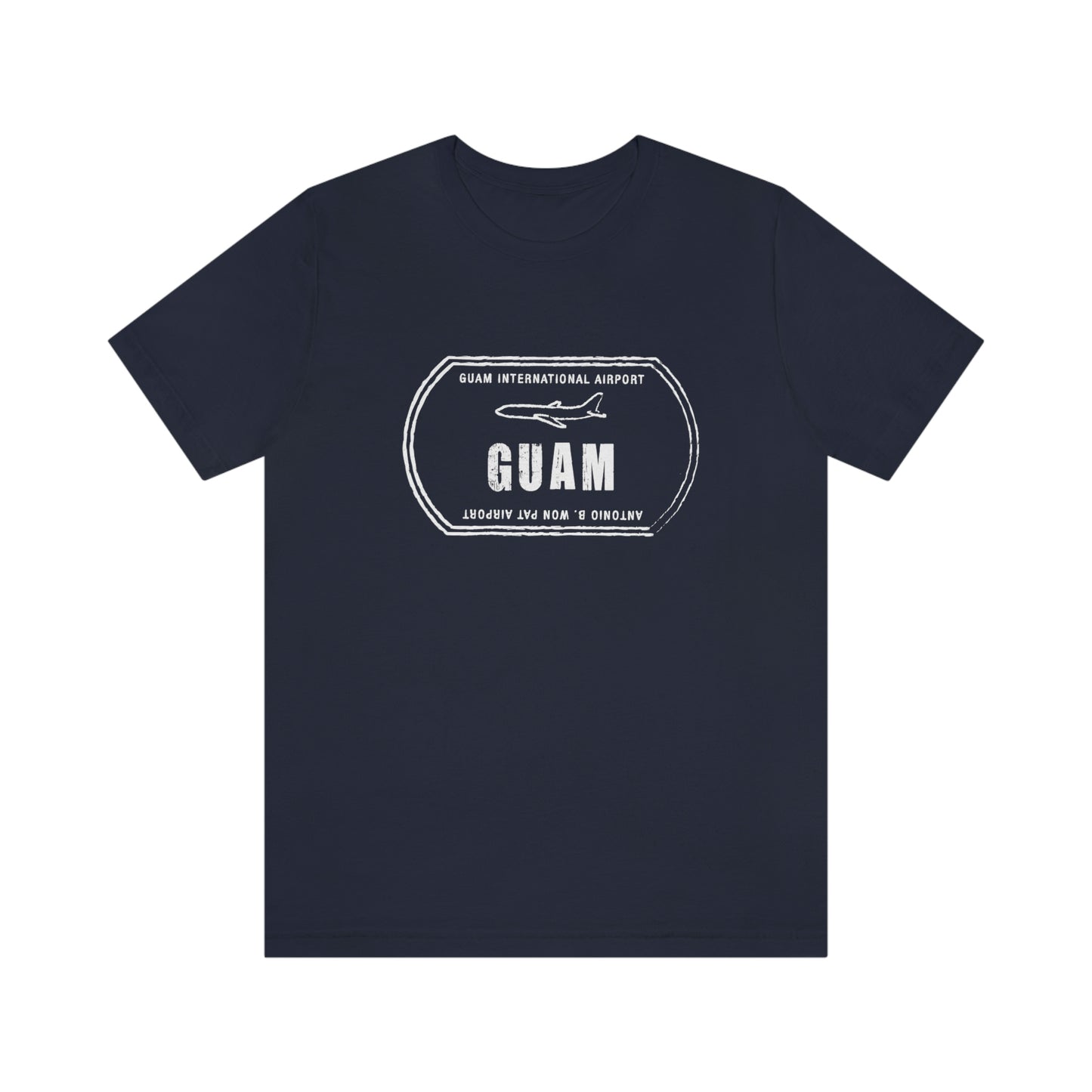 Guam Airport Passport Stamp Vacation Travel Unisex T-shirt