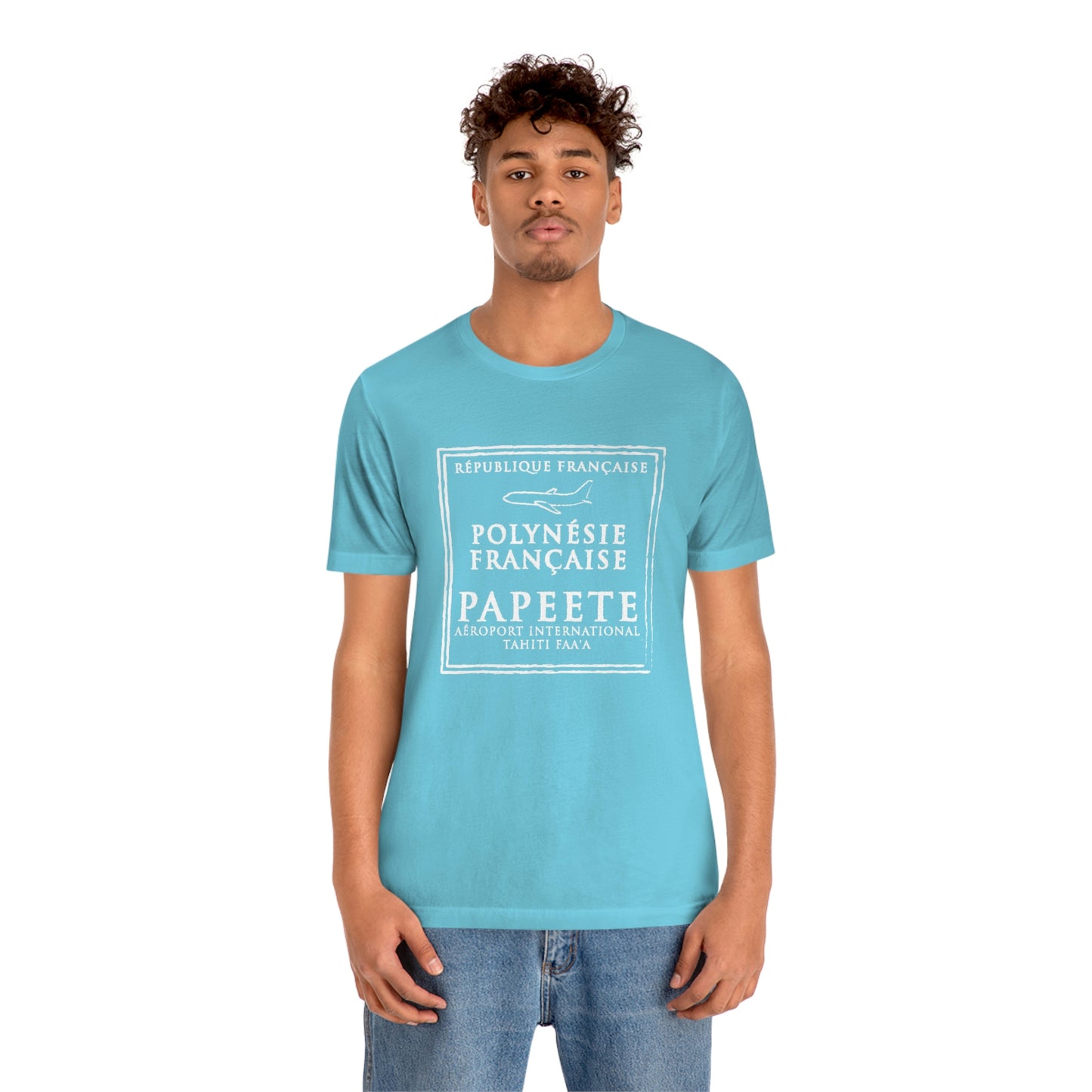 Papeete Tahiti Passport Stamp Vacation Travel T-shirt Unisex