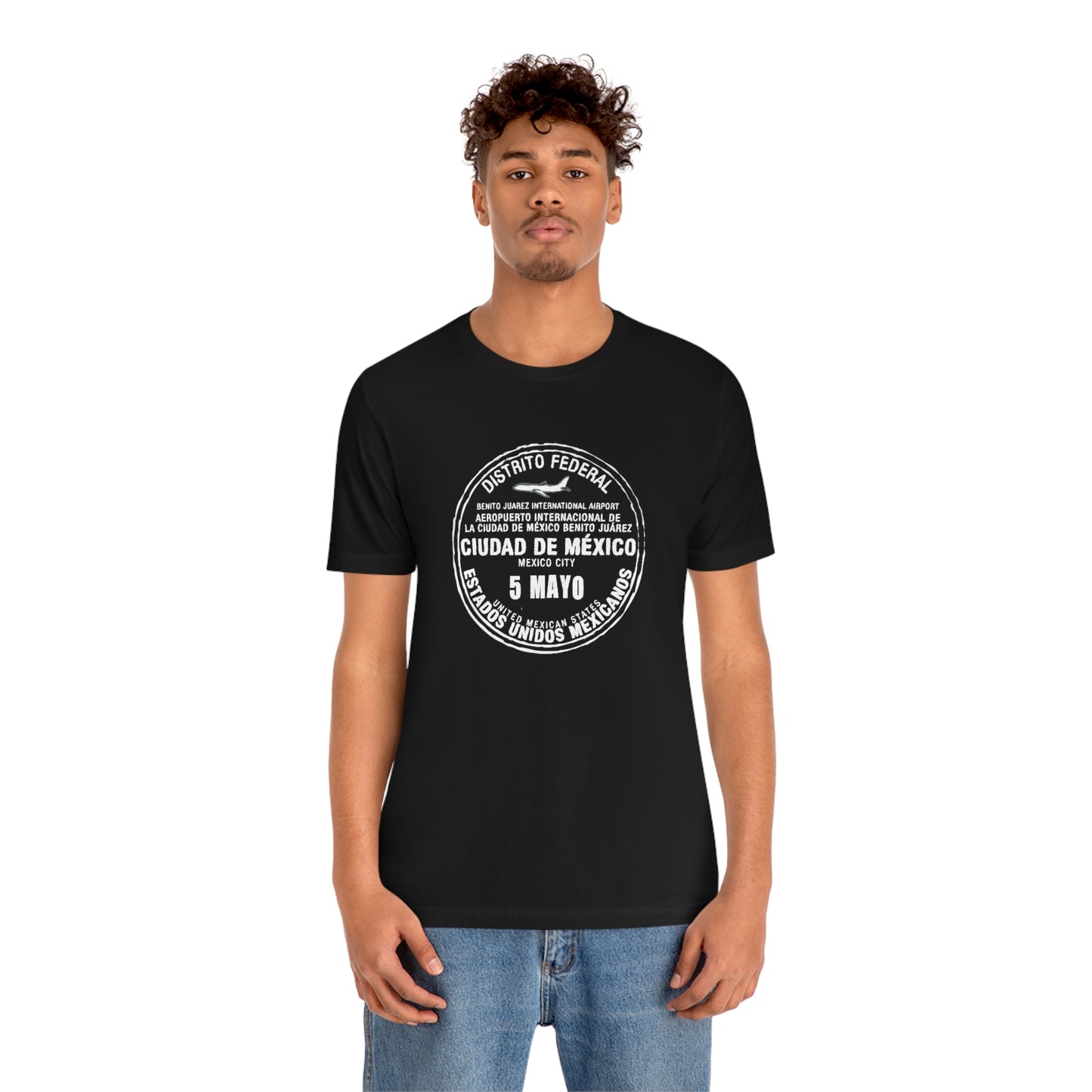 Mexico City May 5 Passport Stamp Travel Unisex T-shirt