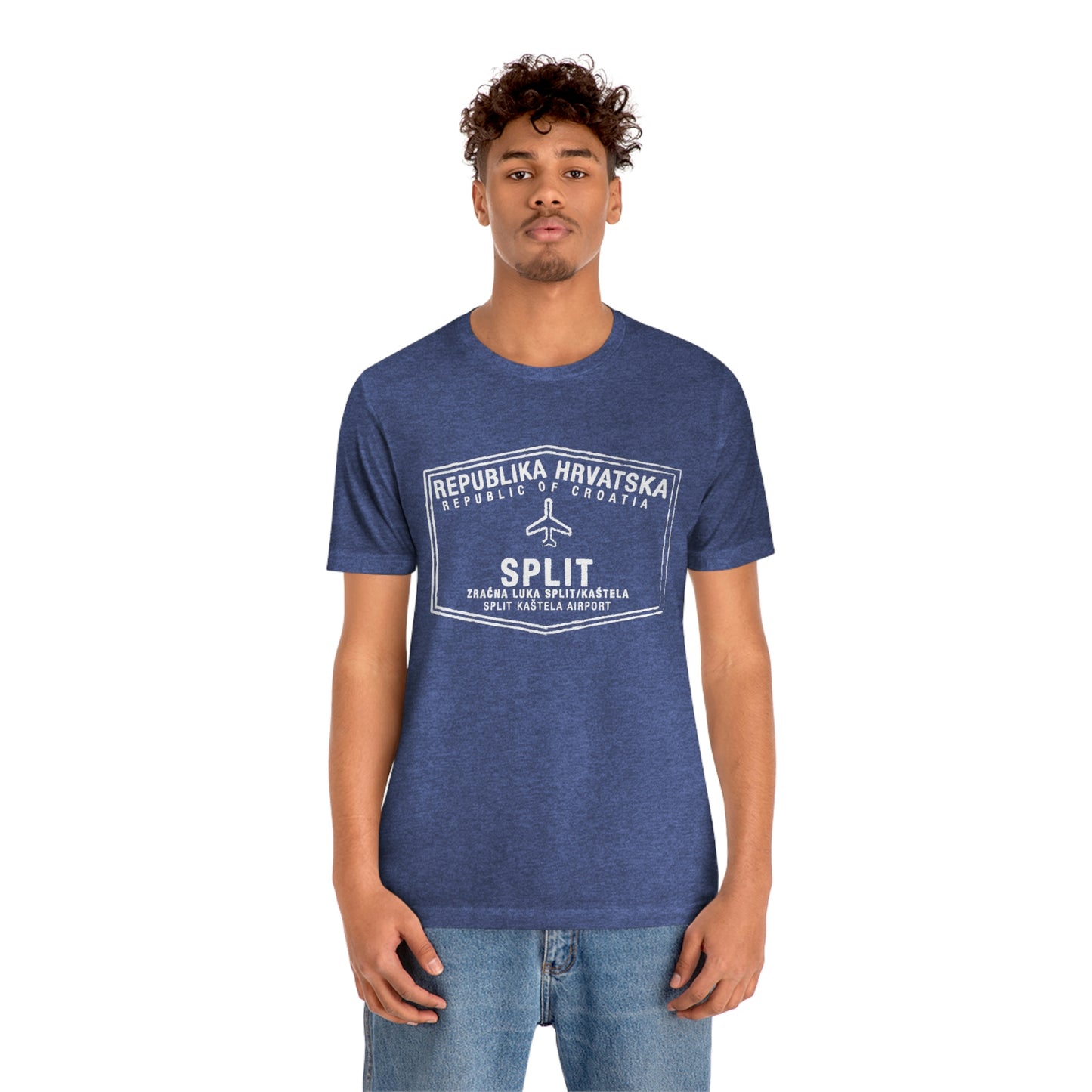 Split Croatia Passport Stamp Vacation Travel Unisex T-shirt