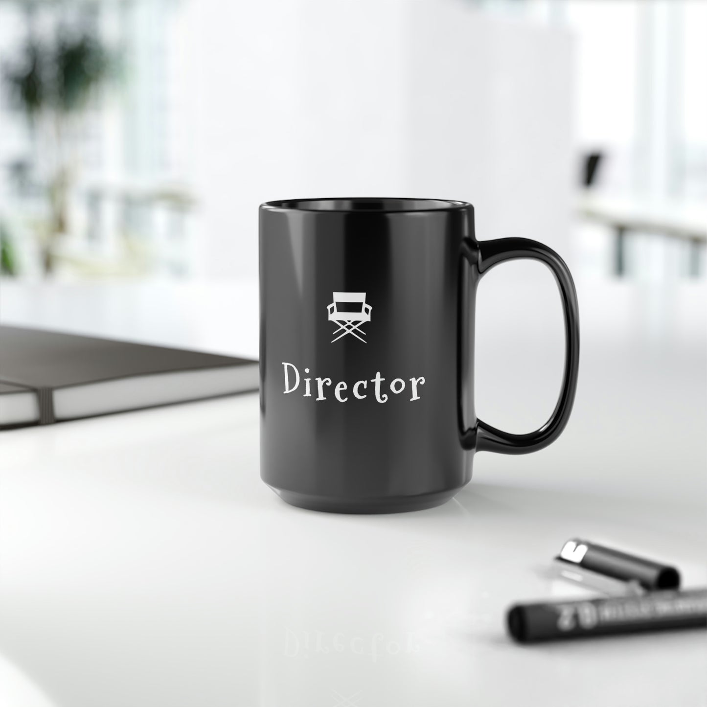 Film Director Coffee or Tea Gift for Movie Lovers and Film Buffs - Black Mug, 15oz