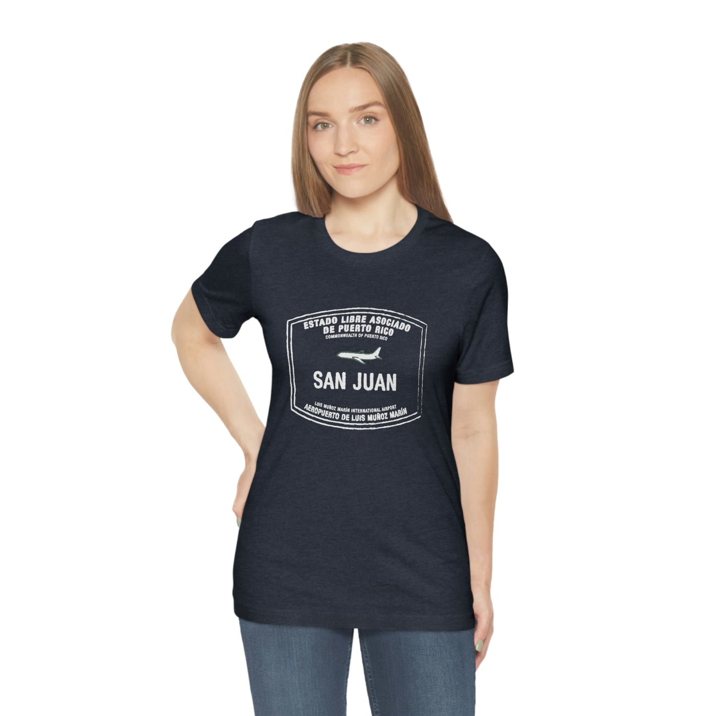 San Juan Puerto Rico Passport Stamp Vacation Travel Unisex T-shirt