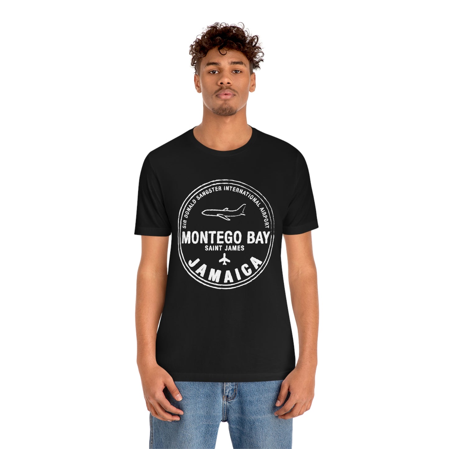 Montego Bay Jamaica Passport Stamp Vacation Travel Unisex T-shirt