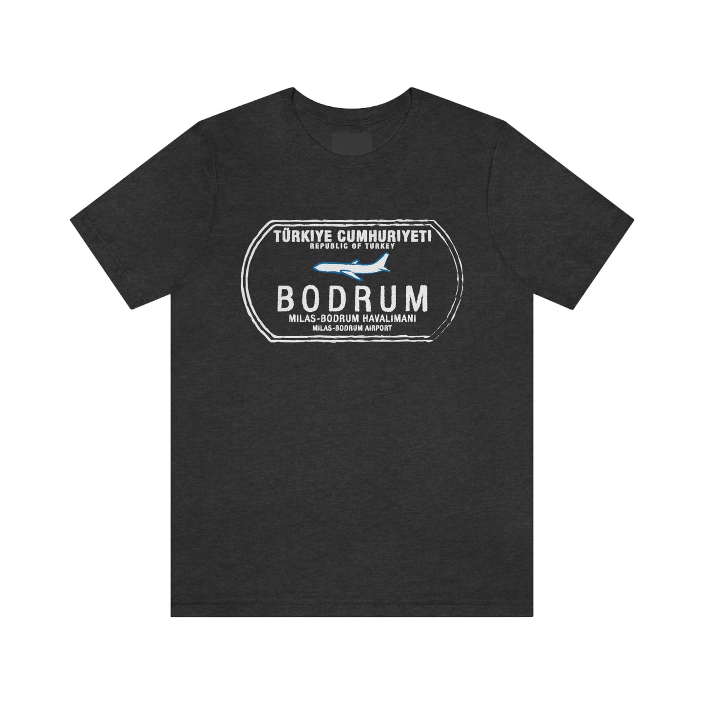 Bodrum Turkey Passport Stamp Vacation Travel Unisex T-shirt