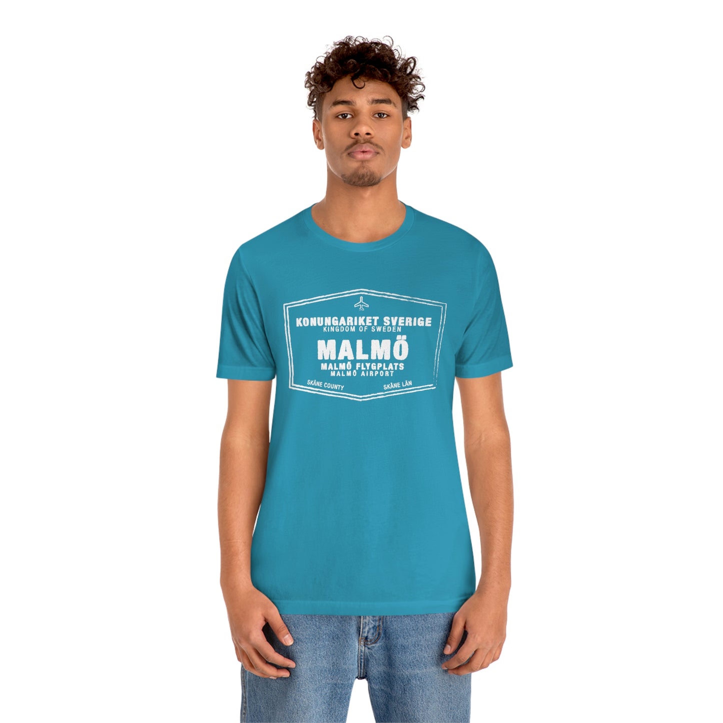 Malmo Sweden Passport Stamp Vacation Travel Unisex T-shirt