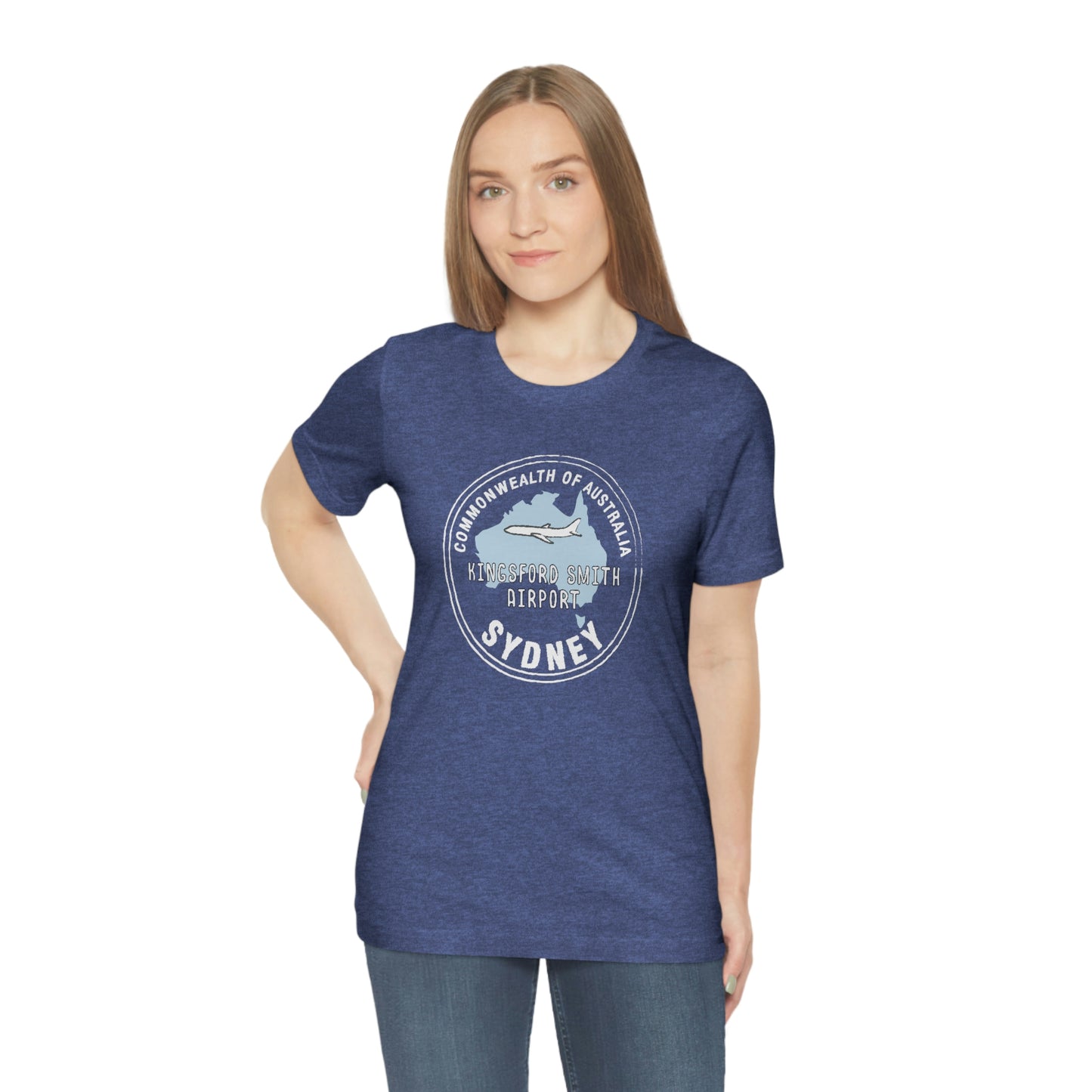 Sydney Australia Passport Stamp Vacation Travel Souvenir Unisex T-shirt