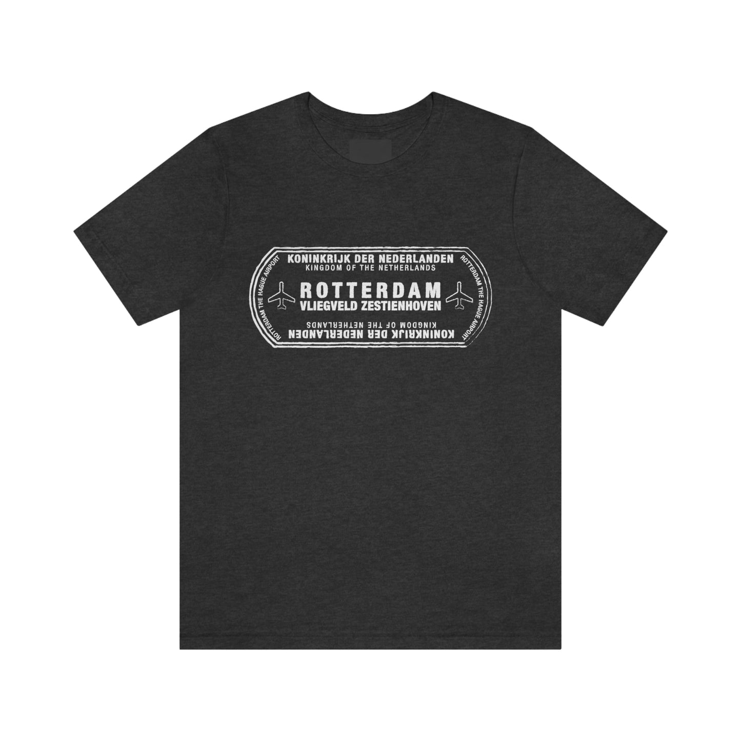 Rotterdam Netherlands Passport Stamp Vacation Travel Unisex T-shirt