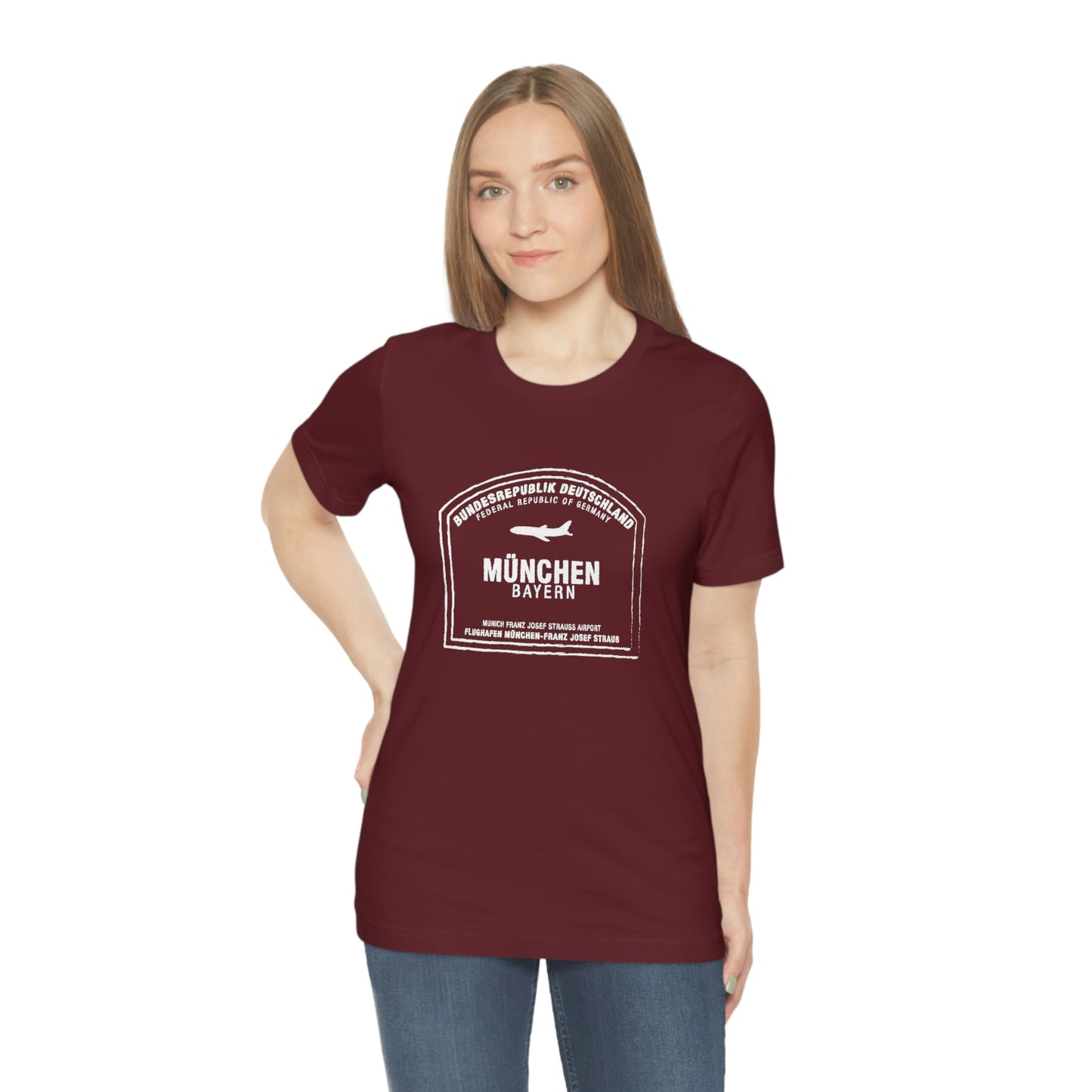 Munich Germany Passport Stamp Holiday Travel Souvenir Unisex T-shirt