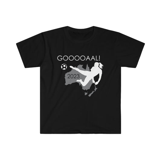 Womens and Girls Volley-Kick for Goal 2023 Soccer Unisex Softstyle T-Shirt for Teams