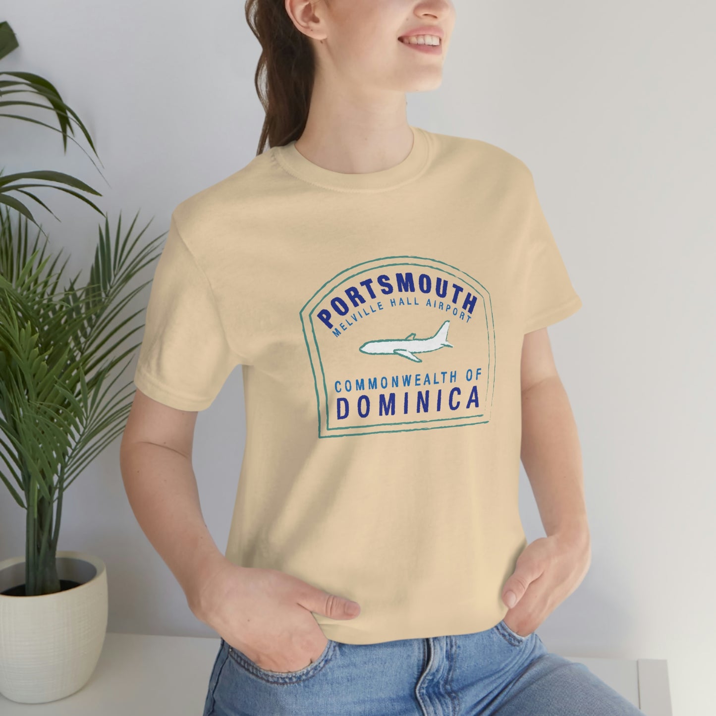 Portsmouth Dominica Passport Stamp Vacation Travel Unisex T-shirt