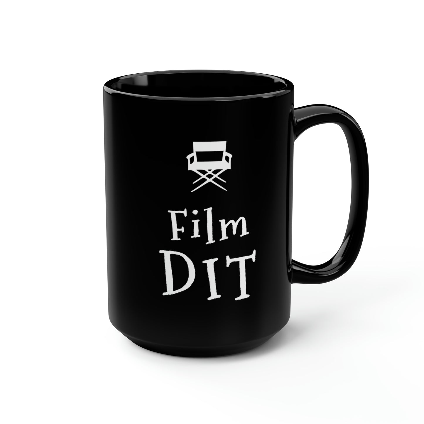 Digital Intermediate Technician (DIT) Coffee or Tea Gift for Movie Lovers and Film Buffs - Black Mug, 15oz