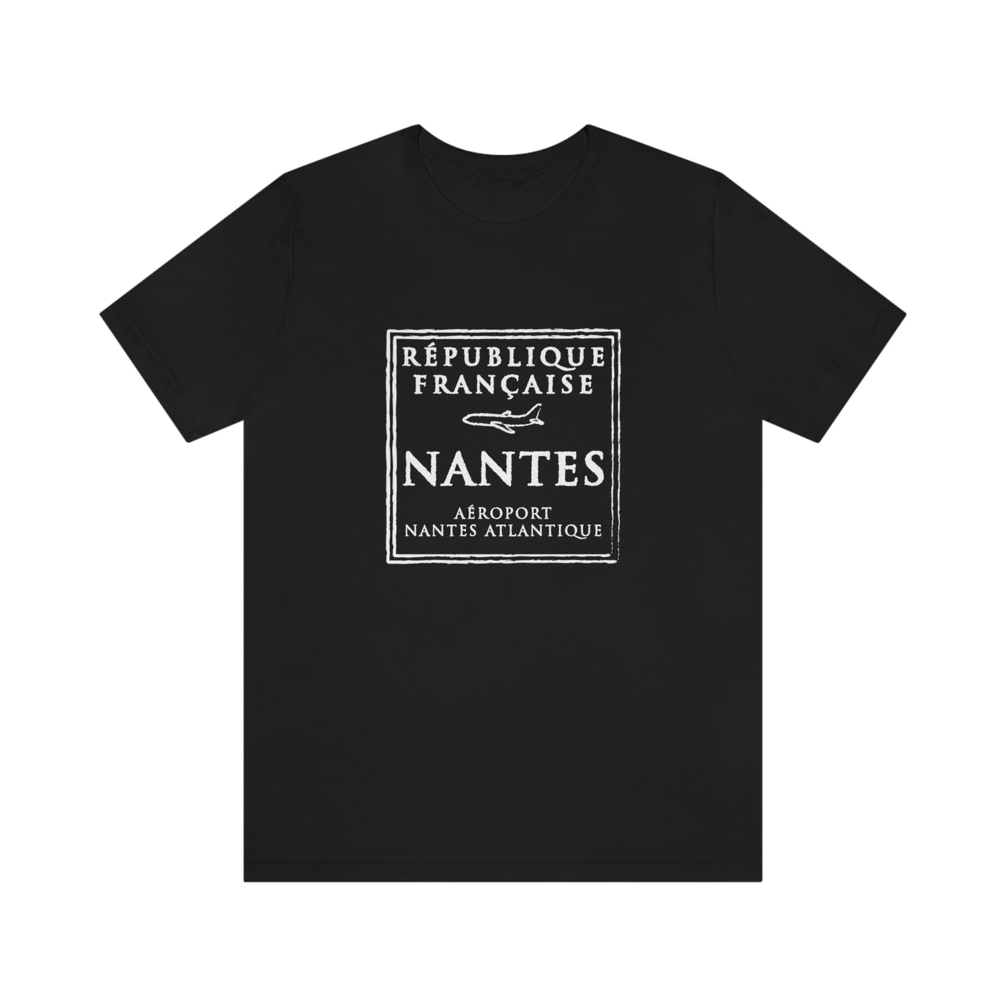 Nantes France Passport Stamp Vacation Travel Souvenir Unisex T-shirt