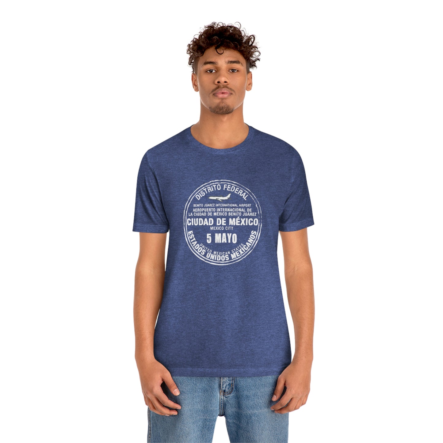 Mexico City May 5 Passport Stamp Travel Unisex T-shirt