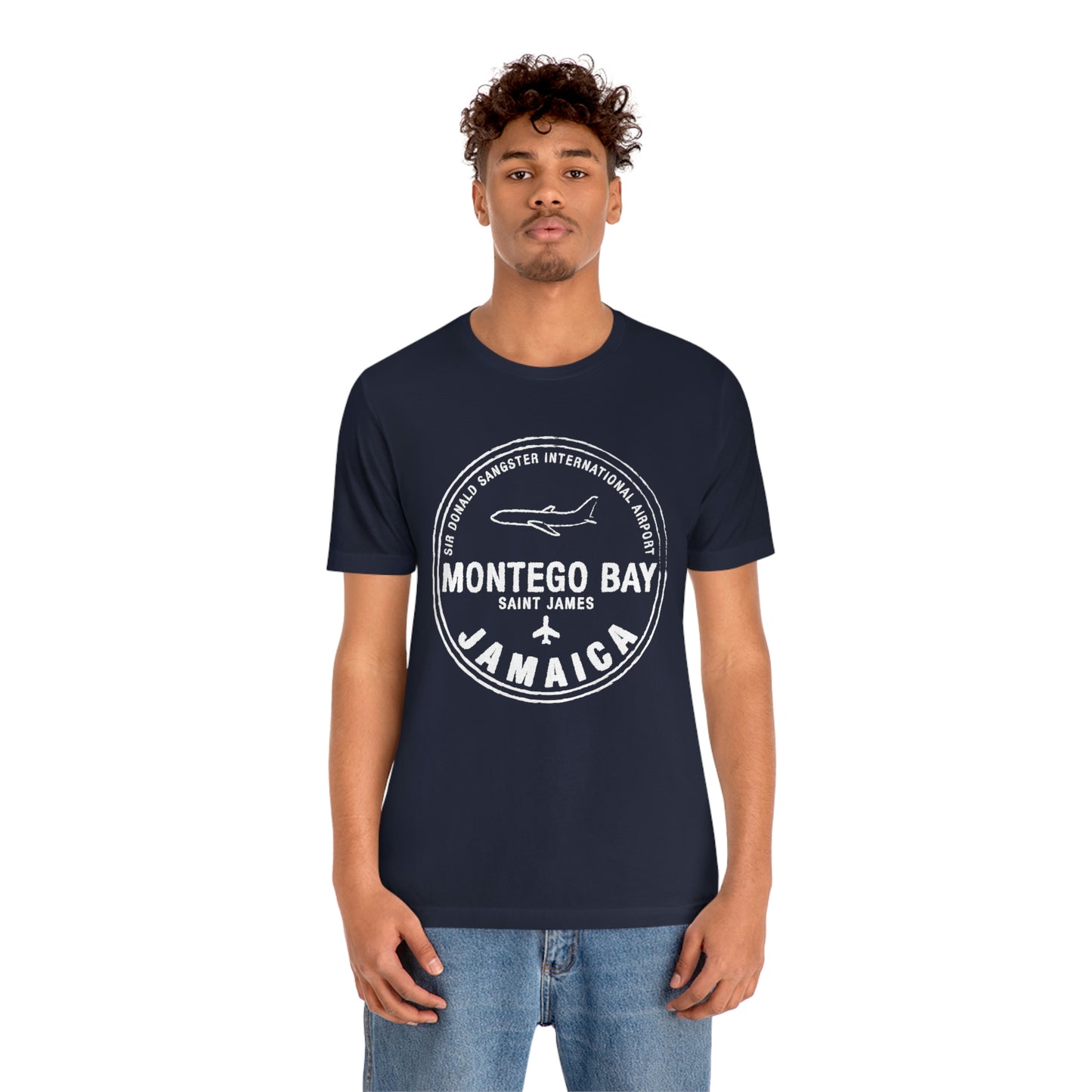 Montego Bay Jamaica Passport Stamp Vacation Travel Unisex T-shirt