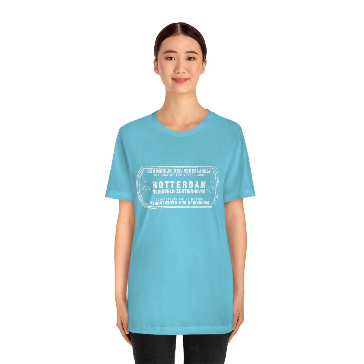 Rotterdam Netherlands Passport Stamp Vacation Travel Unisex T-shirt