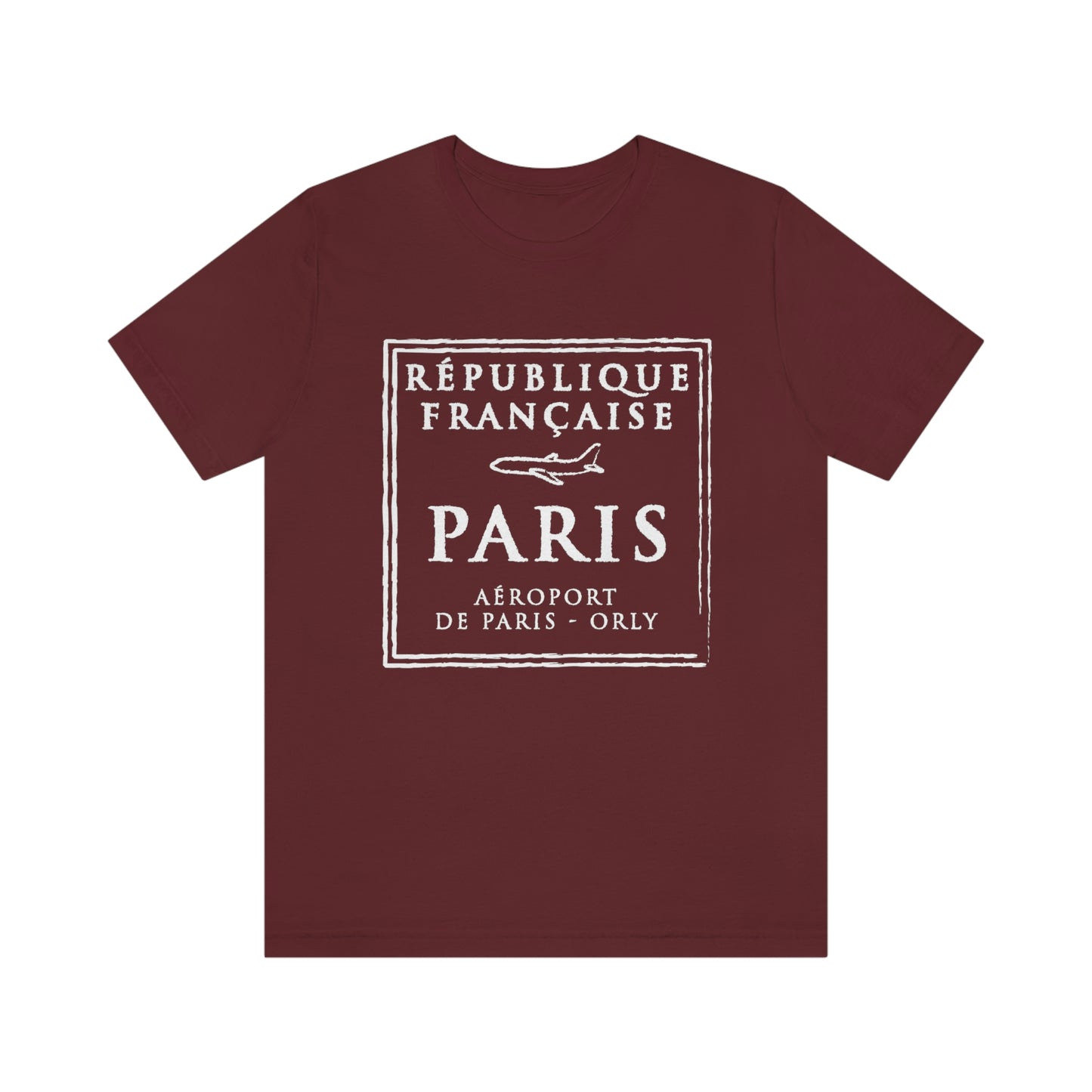 Paris France Passport Stamp Vacation Travel Souvenir Unisex T-shirt