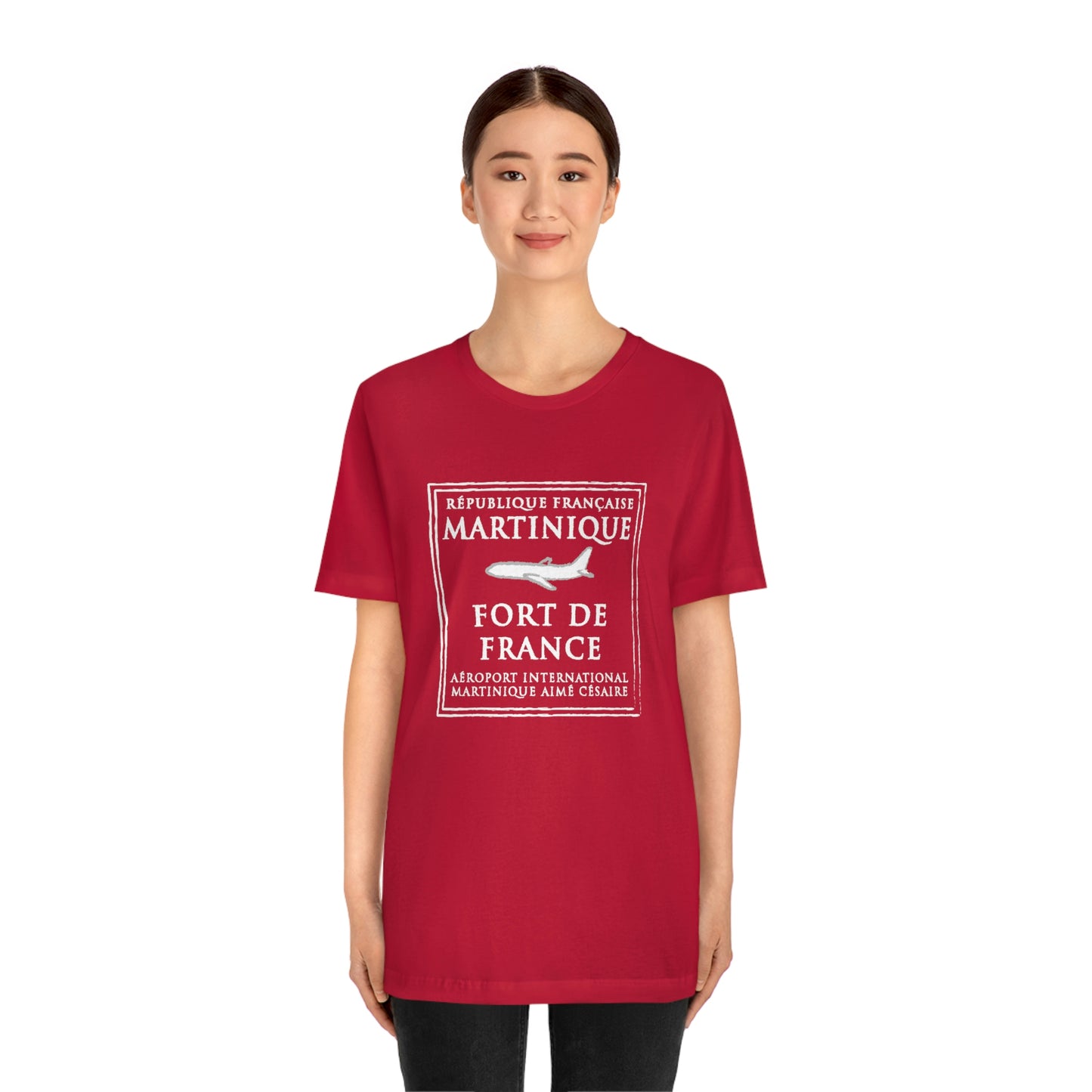 Martinique Passport Stamp Vacation Travel Unisex T-shirt