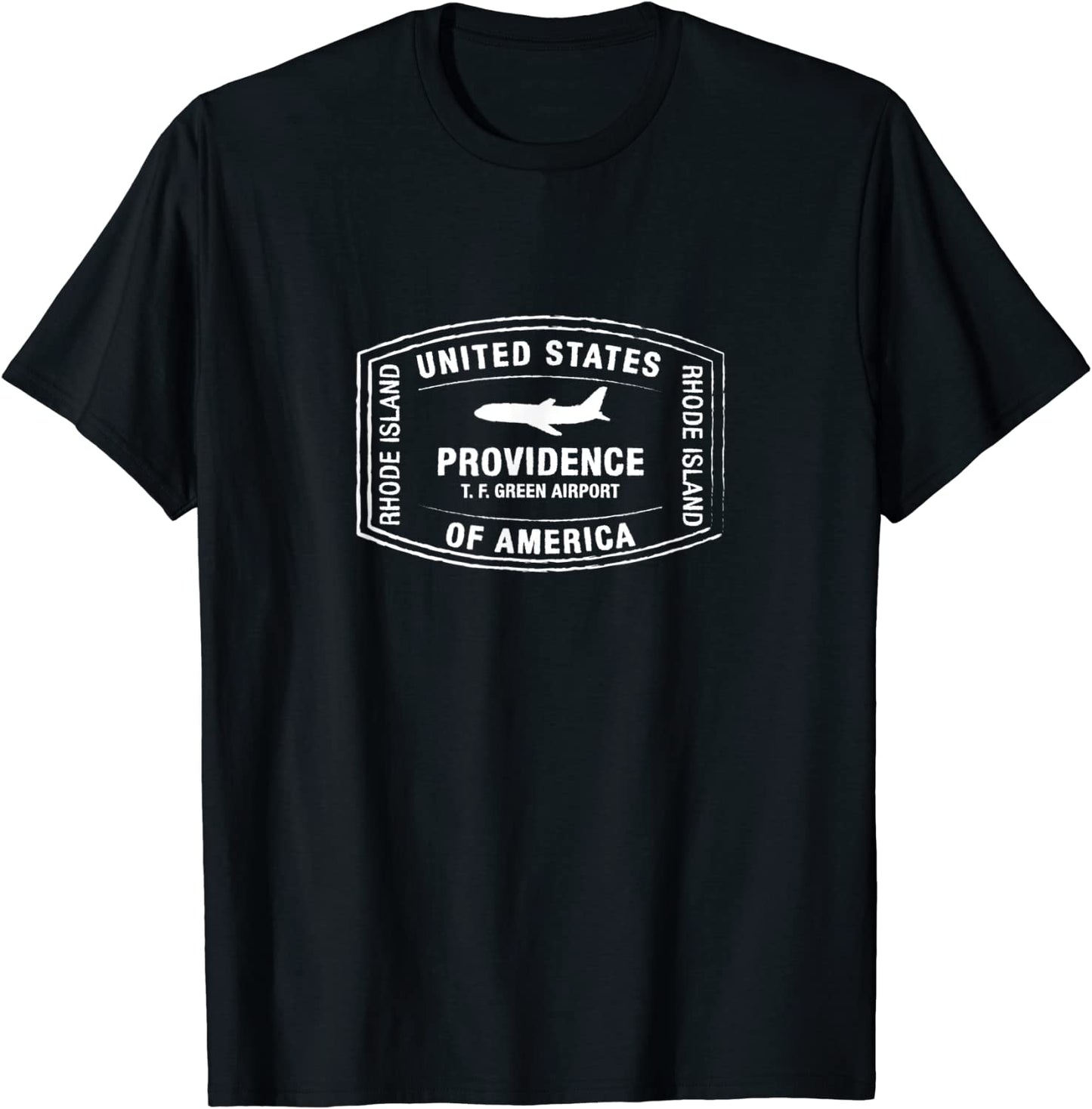Providence RI USA Passport Stamp Vacation Travel Unisex Softstyle T-shirt