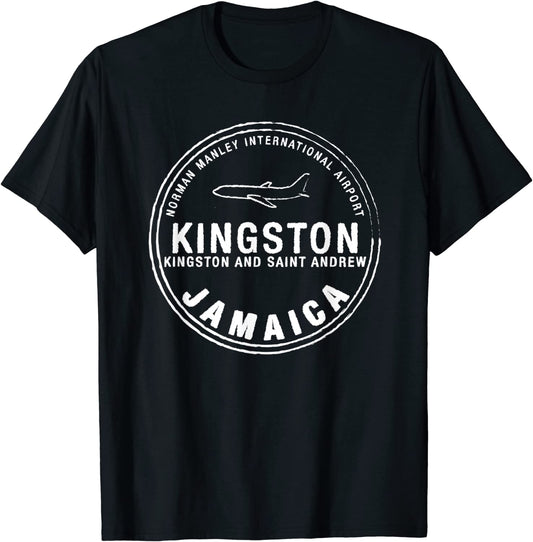 Kingston Jamaica Passport Stamp Vacation Travel Souvenir T-shirt