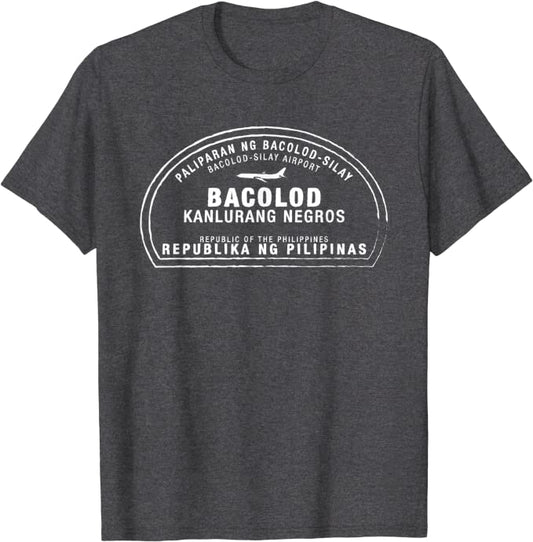 Bacolod Philippines Passport Stamp Vacation Travel T-shirt