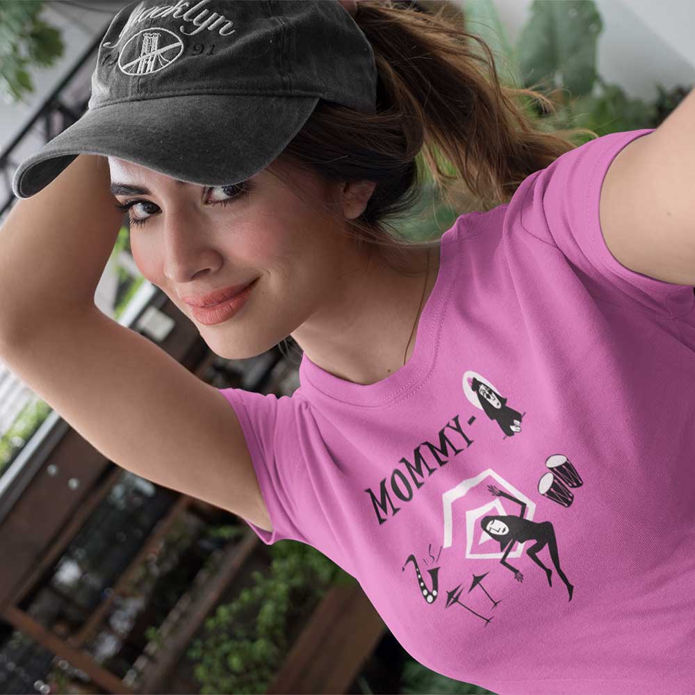 Mother's Day T-shirt - Cool Mommy-O Beatnik Dancer Women's Softstyle Light Bkg