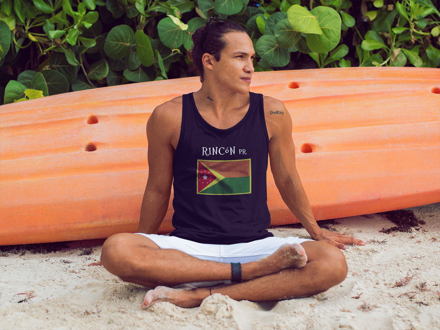 Rincon Puerto Rico Flag Tank Top for Surfers