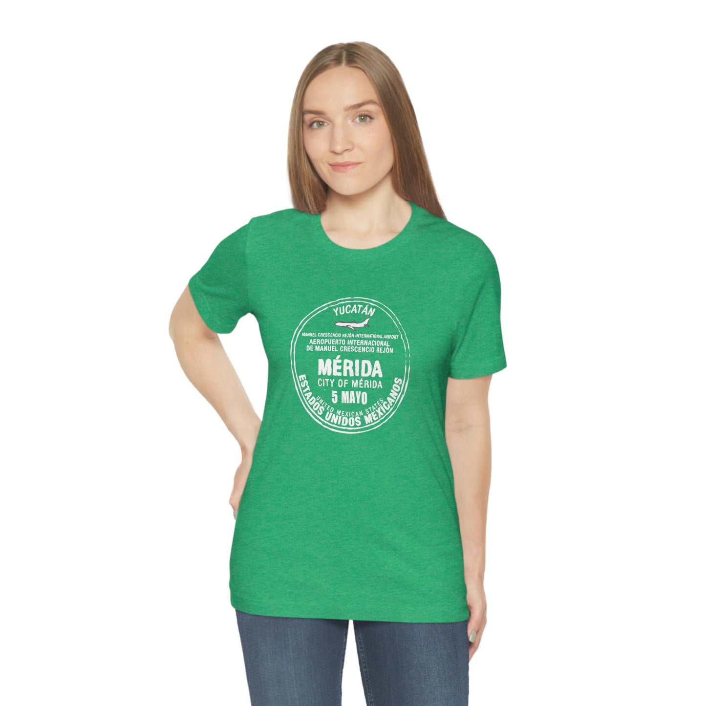 Merida Mexico May 5 Passport Stamp Travel Unisex T-shirt