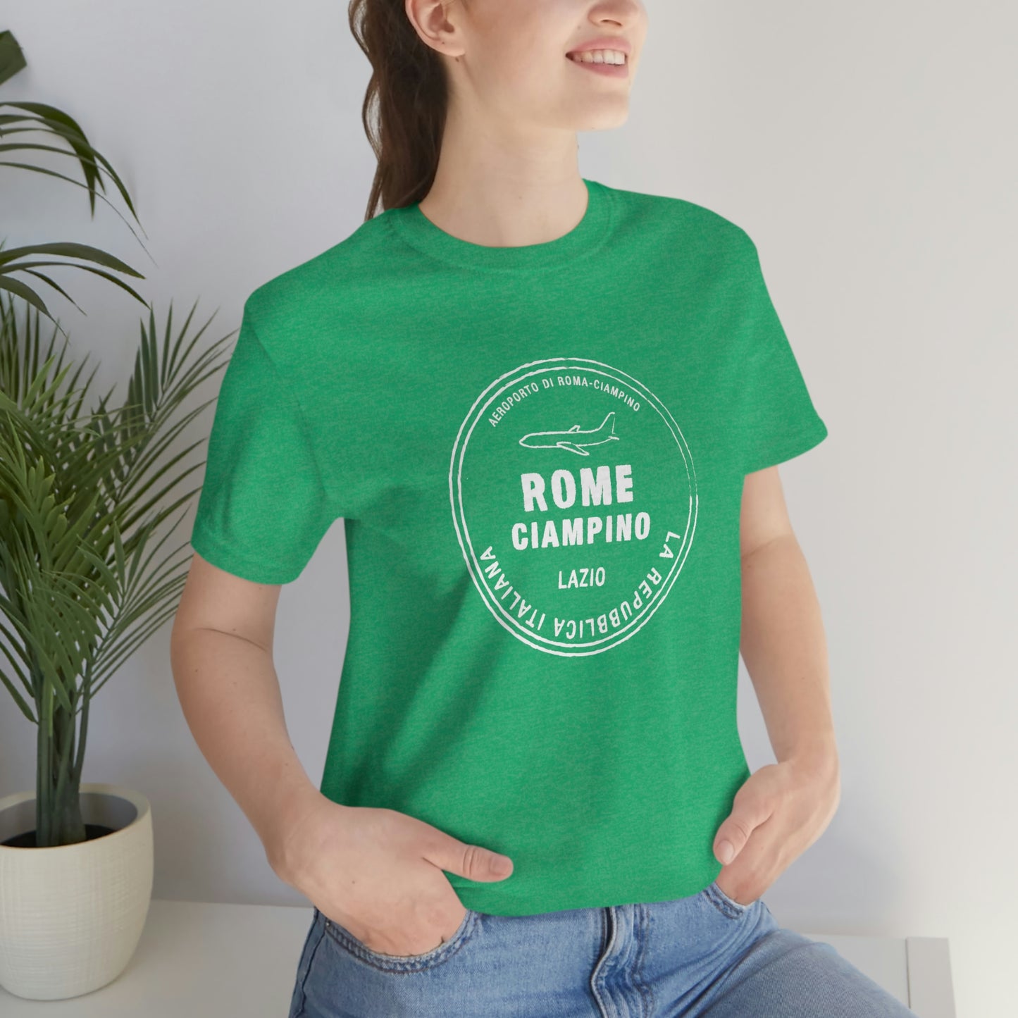 Rome Italy Passport Stamp Vacation Travel Unisex T-shirt