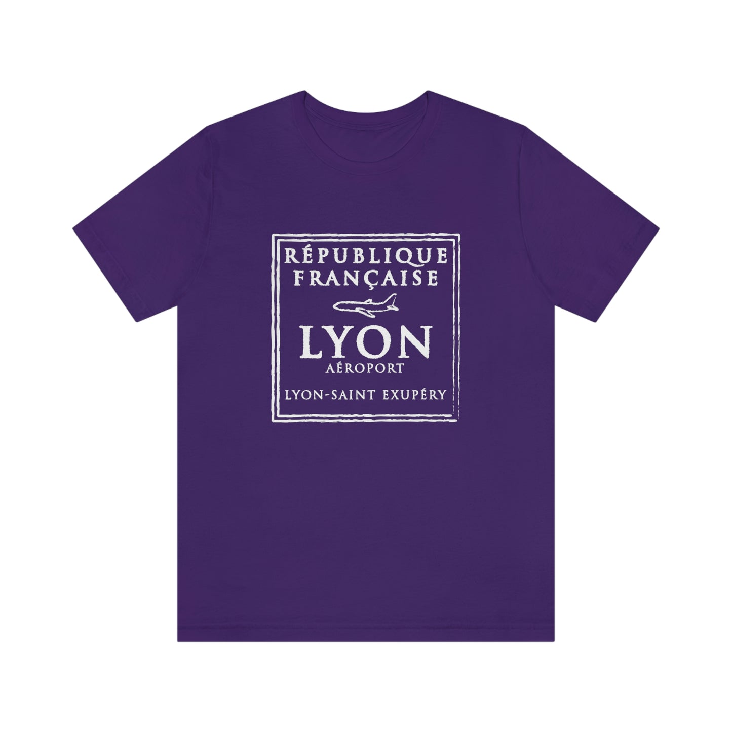 Lyon France Passport Stamp Vacation Travel Unisex T-shirt