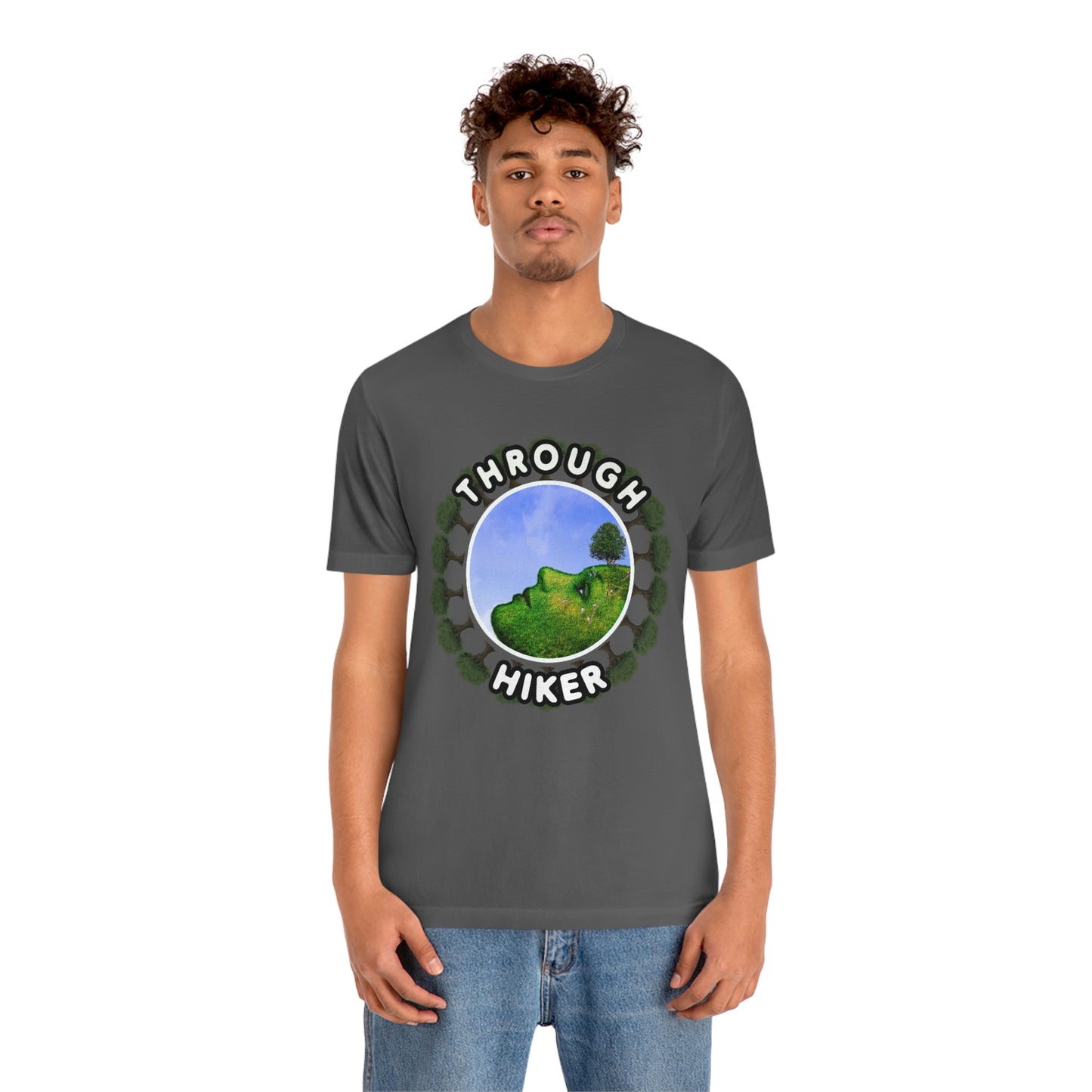 Trail Thru Hiker and Backpacker Camping Unisex Jersey Short Sleeve Tee