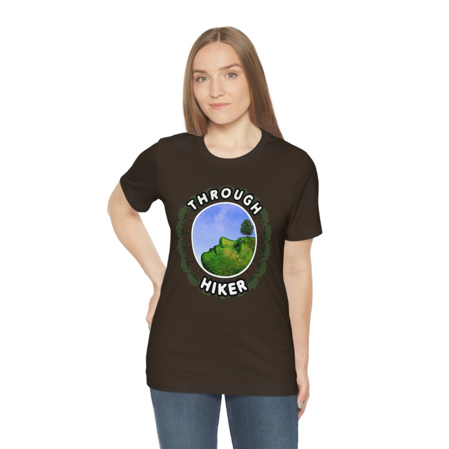 Trail Thru Hiker and Backpacker Camping Unisex Jersey Short Sleeve Tee