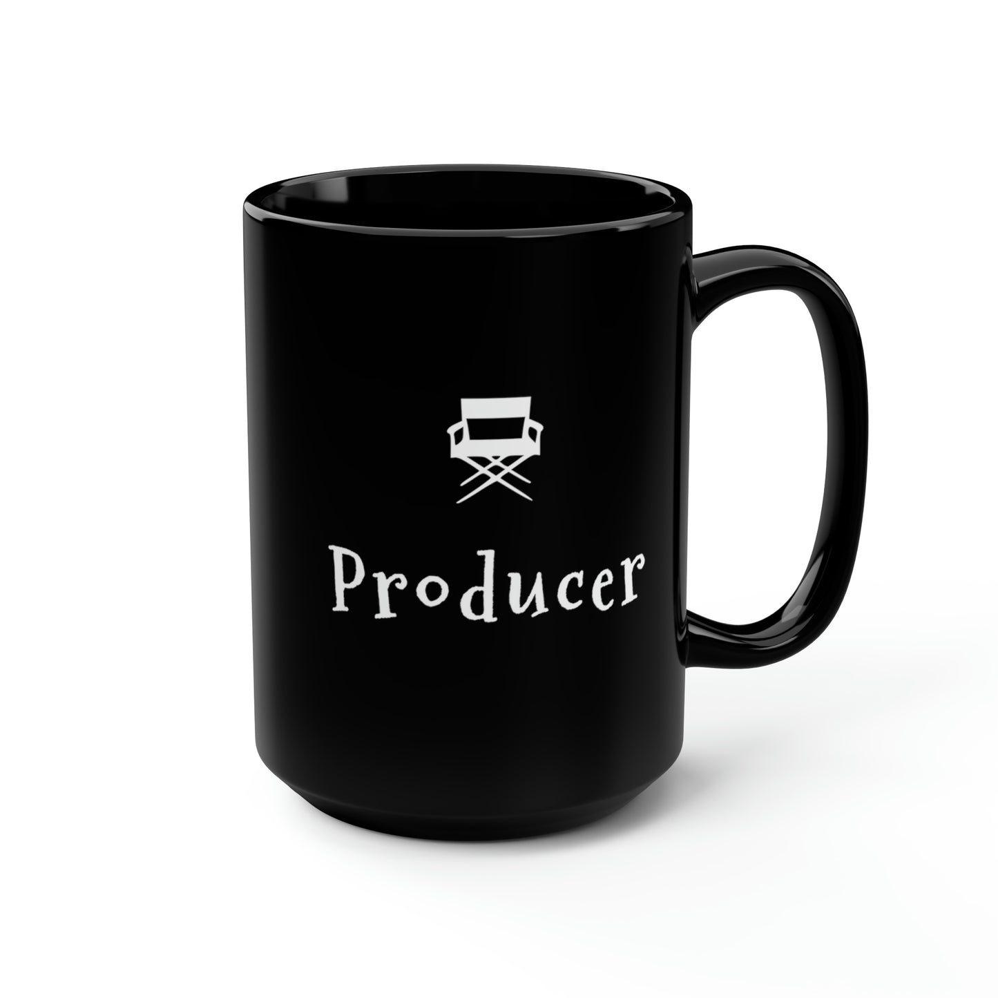 Film Producer Coffee or Tea Gift for Movie Lovers and Film Buffs - Black Mug, 15oz