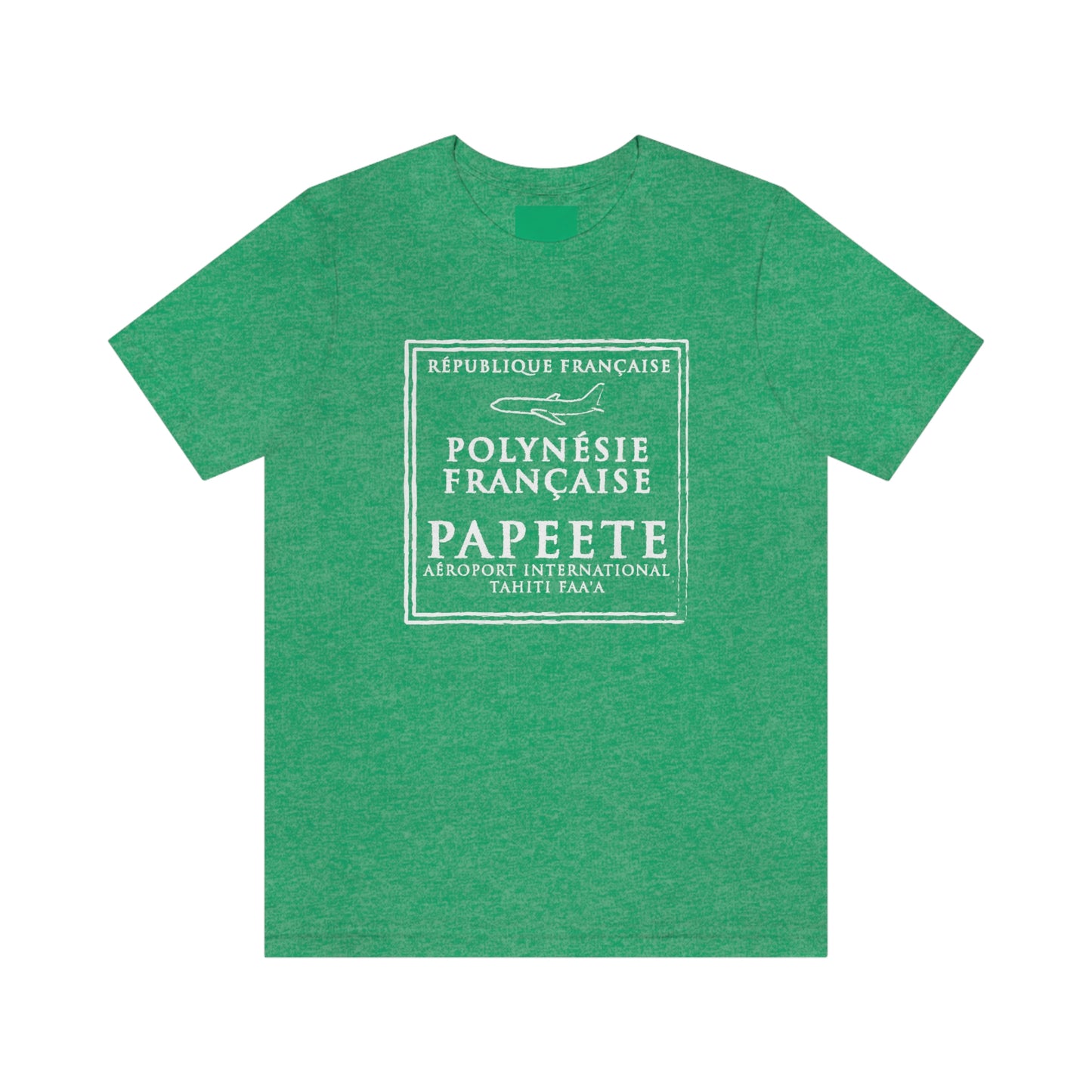 Papeete Tahiti Passport Stamp Vacation Travel T-shirt Unisex