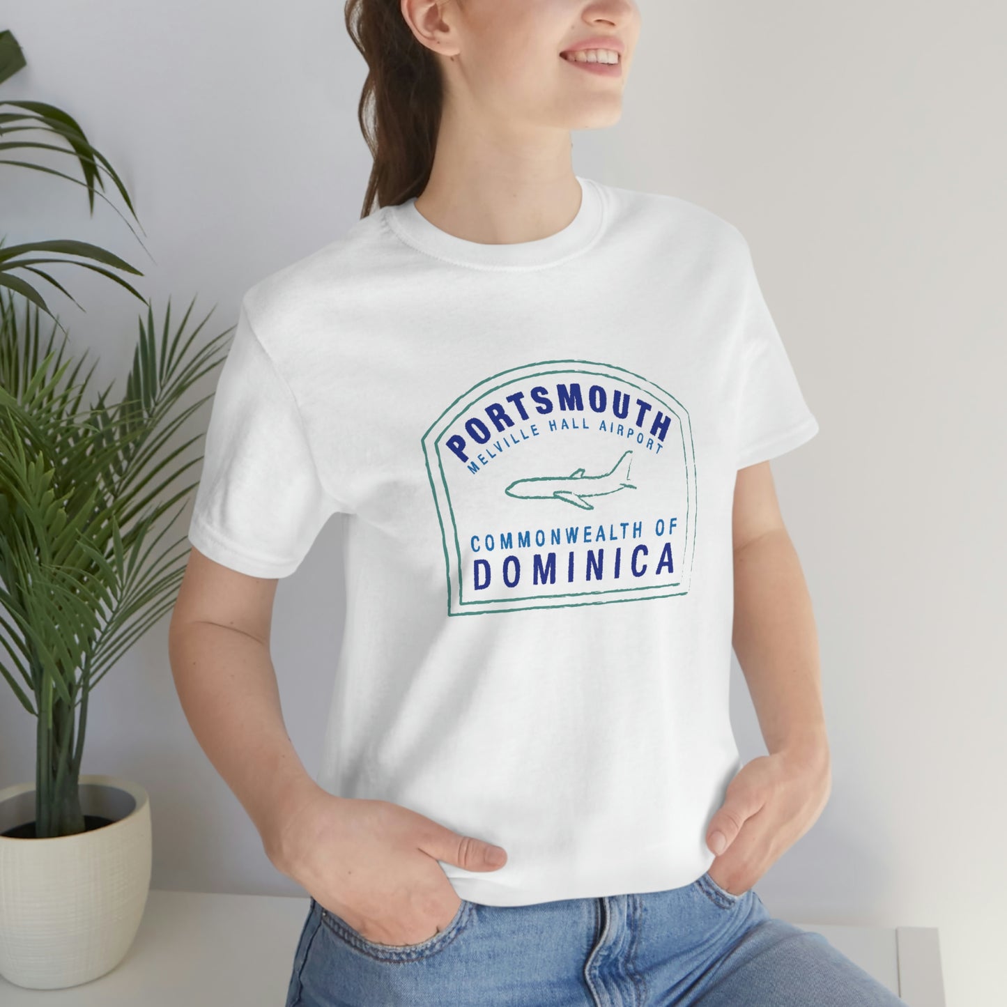 Portsmouth Dominica Passport Stamp Vacation Travel Unisex T-shirt