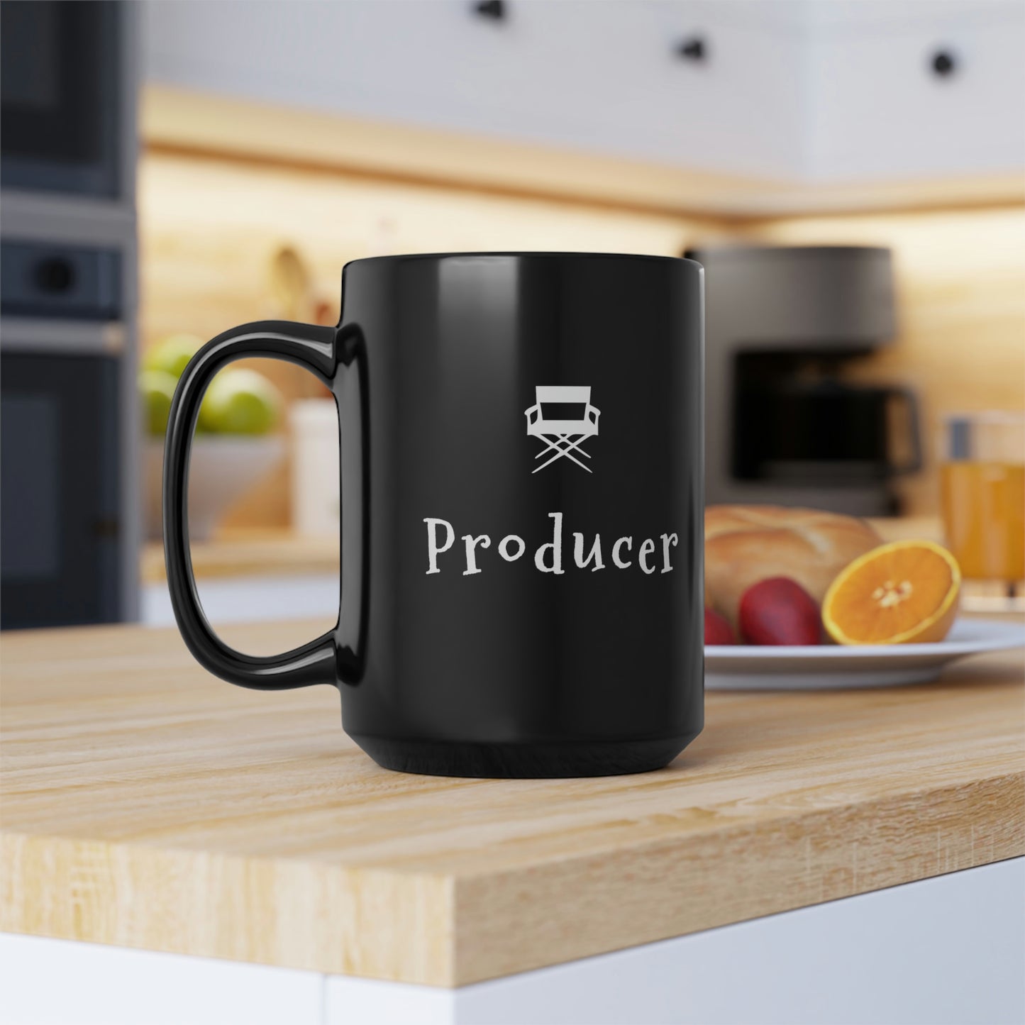 Film Producer Coffee or Tea Gift for Movie Lovers and Film Buffs - Black Mug, 15oz