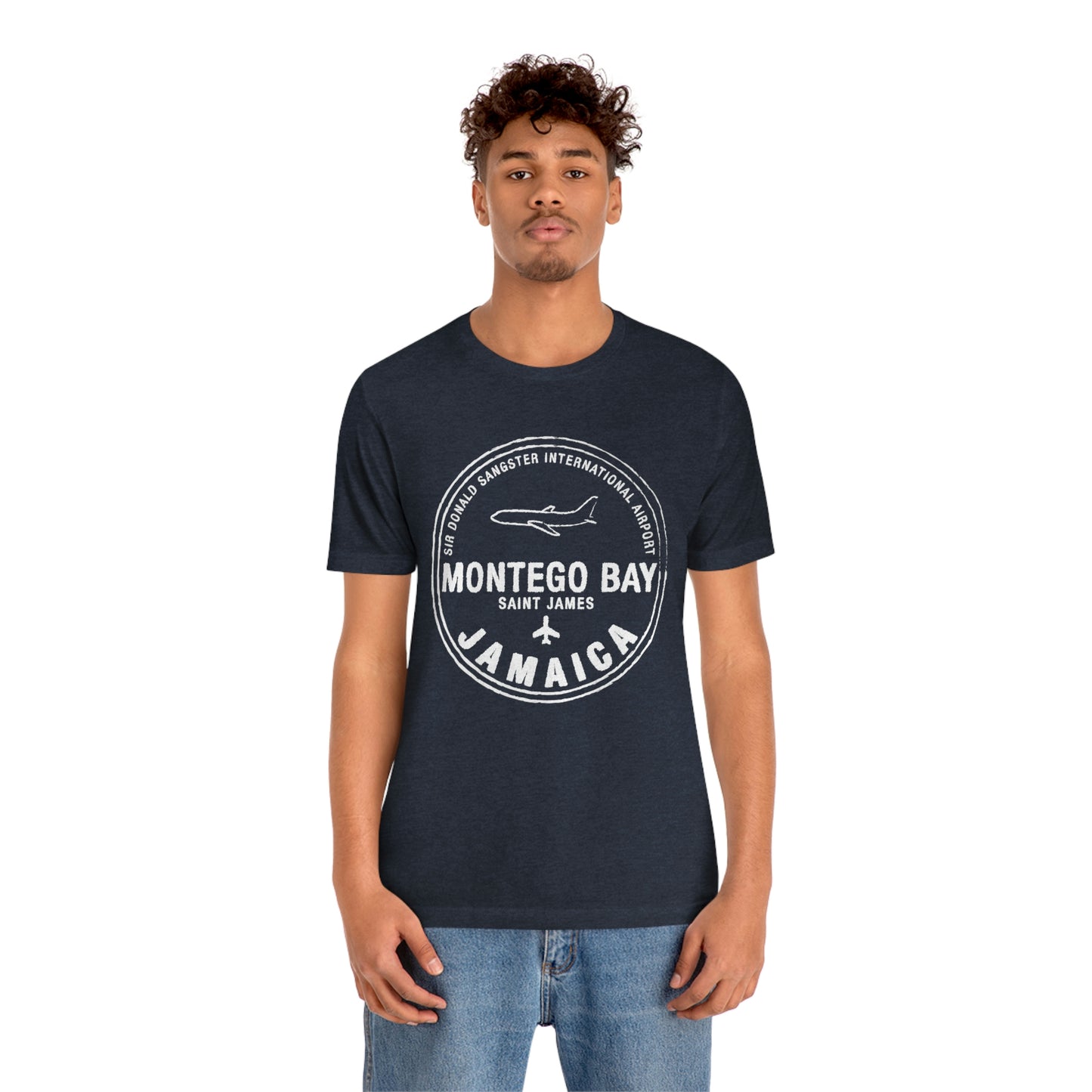 Montego Bay Jamaica Passport Stamp Vacation Travel Unisex T-shirt