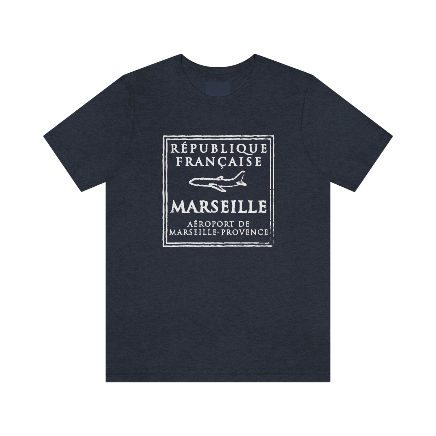 Marseille France Passport Stamp Vacation Travel Unisex T-shirt