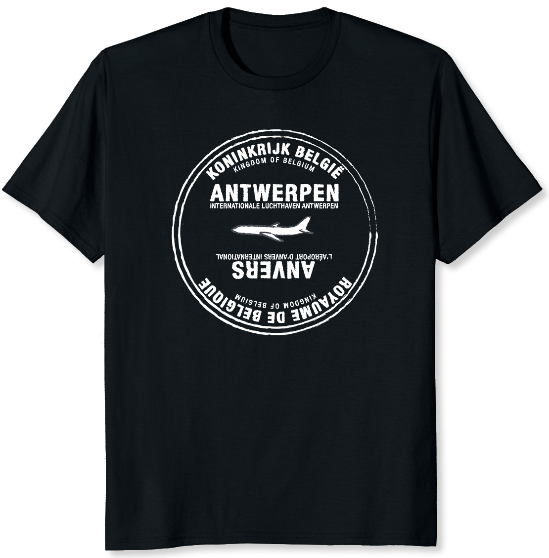 Antwerp Belgium Passport Stamp Vacation Travel T-shirt