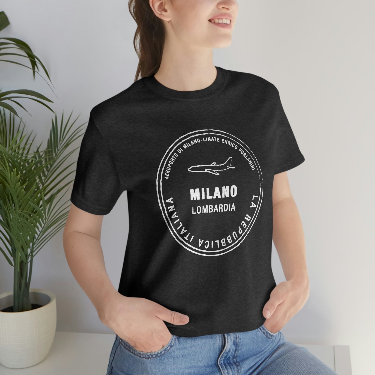 Milan Italy Passport Stamp Vacation Travel  Unisex T-shirt