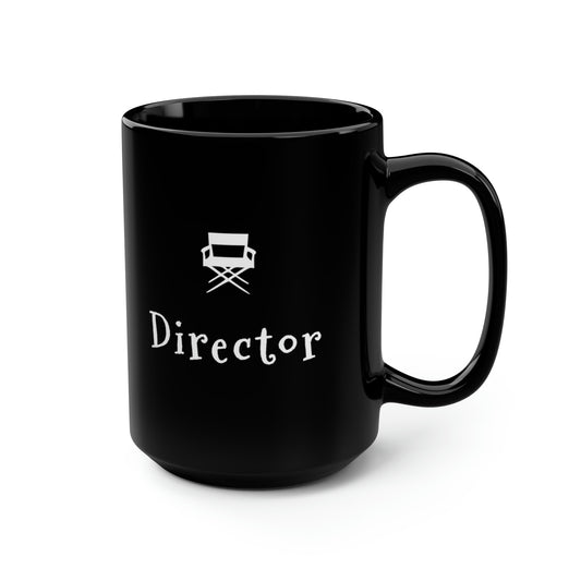 Film Director Coffee or Tea Gift for Movie Lovers and Film Buffs - Black Mug, 15oz