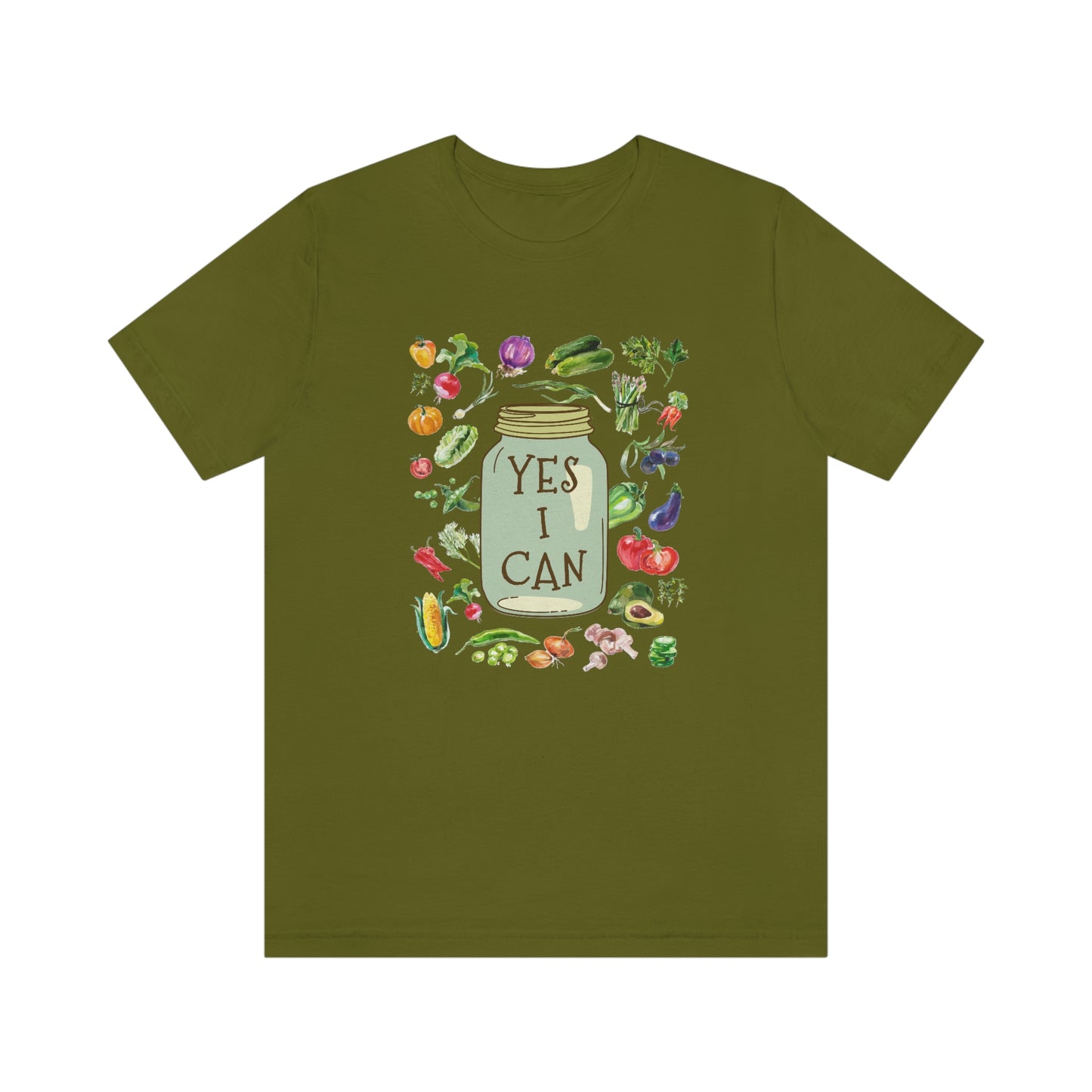 Yes I Can - Canning Design for Garden Farmers T-Shirt Unisex