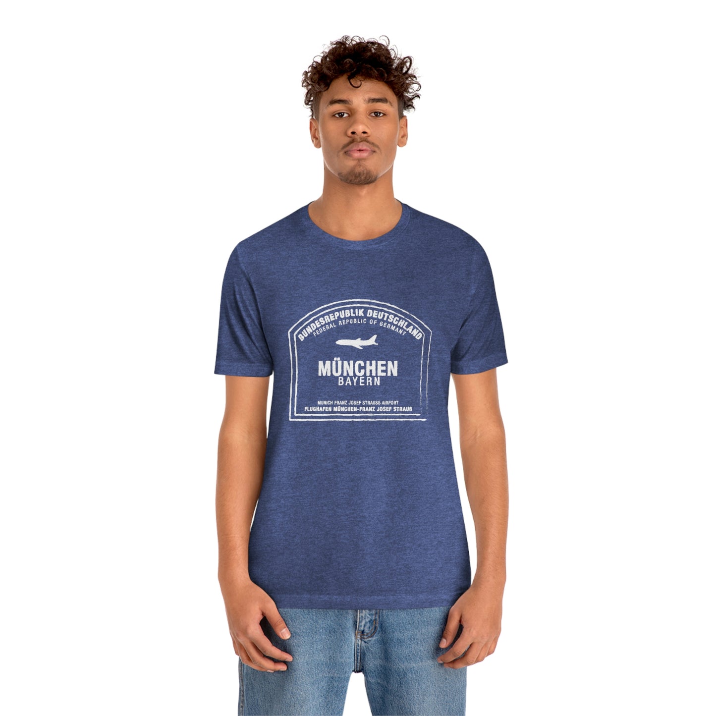 Munich Germany Passport Stamp Holiday Travel Souvenir Unisex T-shirt