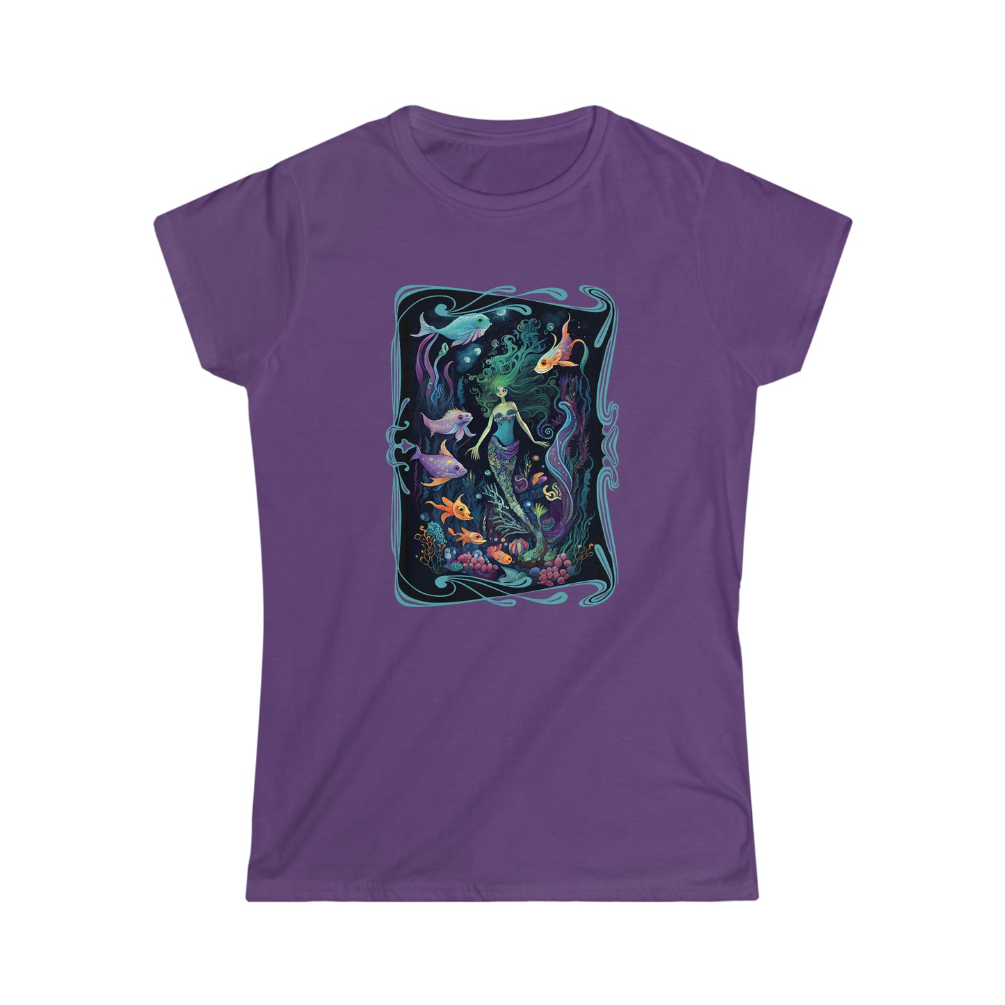 Mermaid Garden Mermaidcore Fairycore Women's Softstyle T-shirt