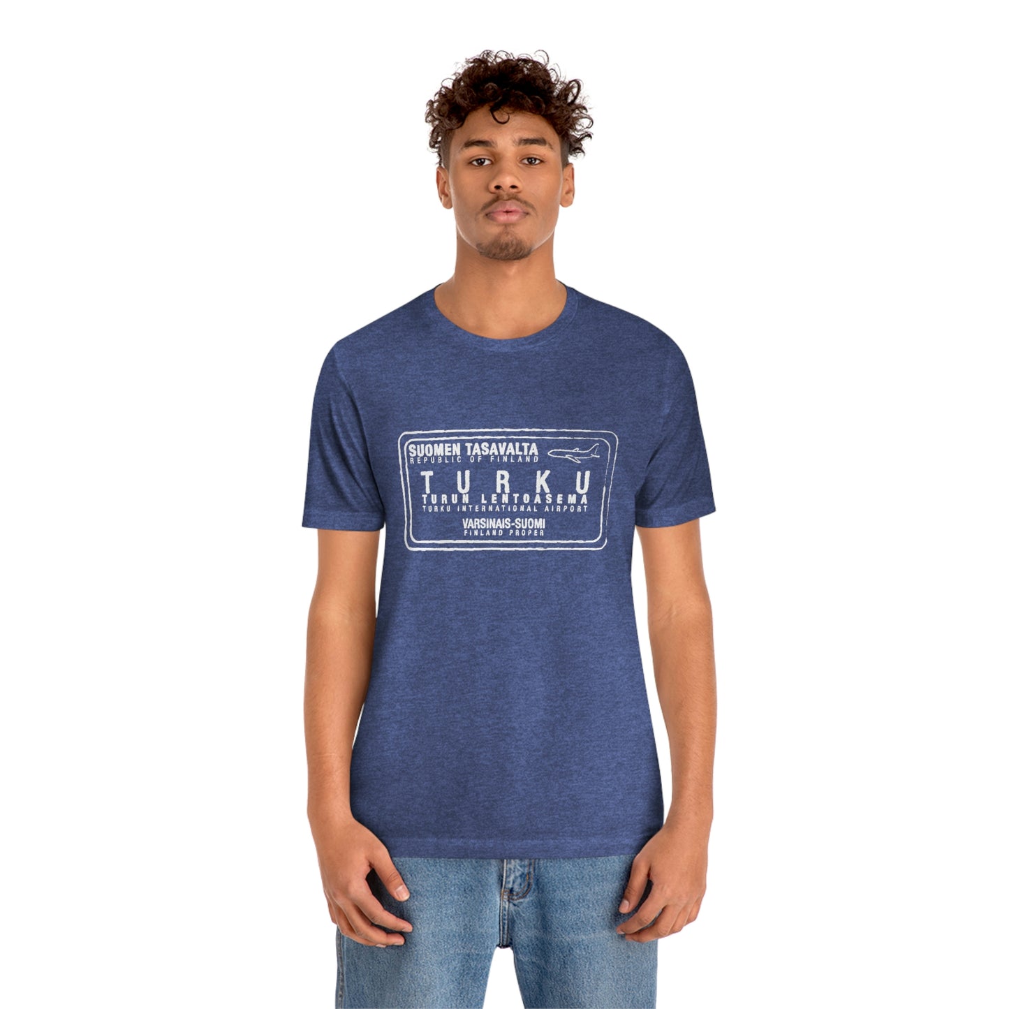 Turku Finland Passport Stamp Vacation Travel Unisex T-shirt