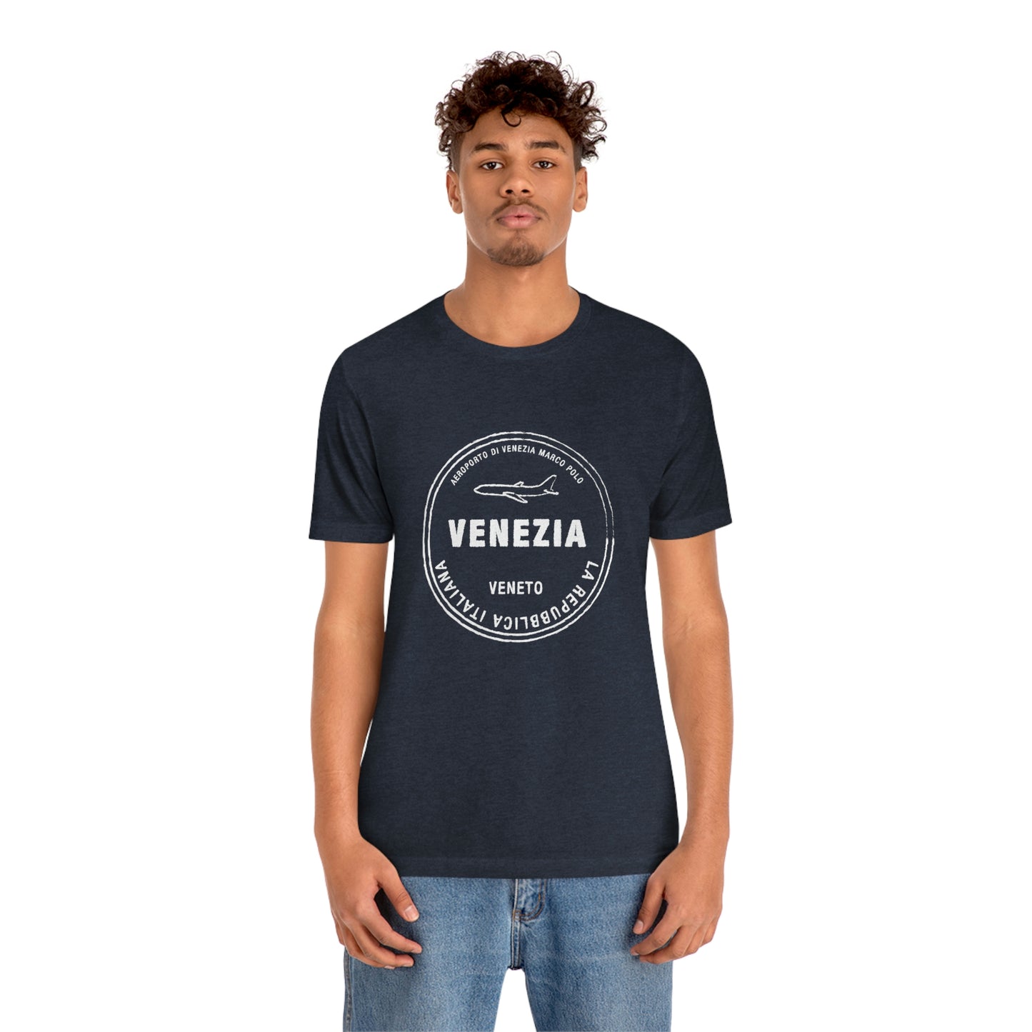 Venice Italy Passport Stamp Holiday Travel Souvenir Unisex T-shirt