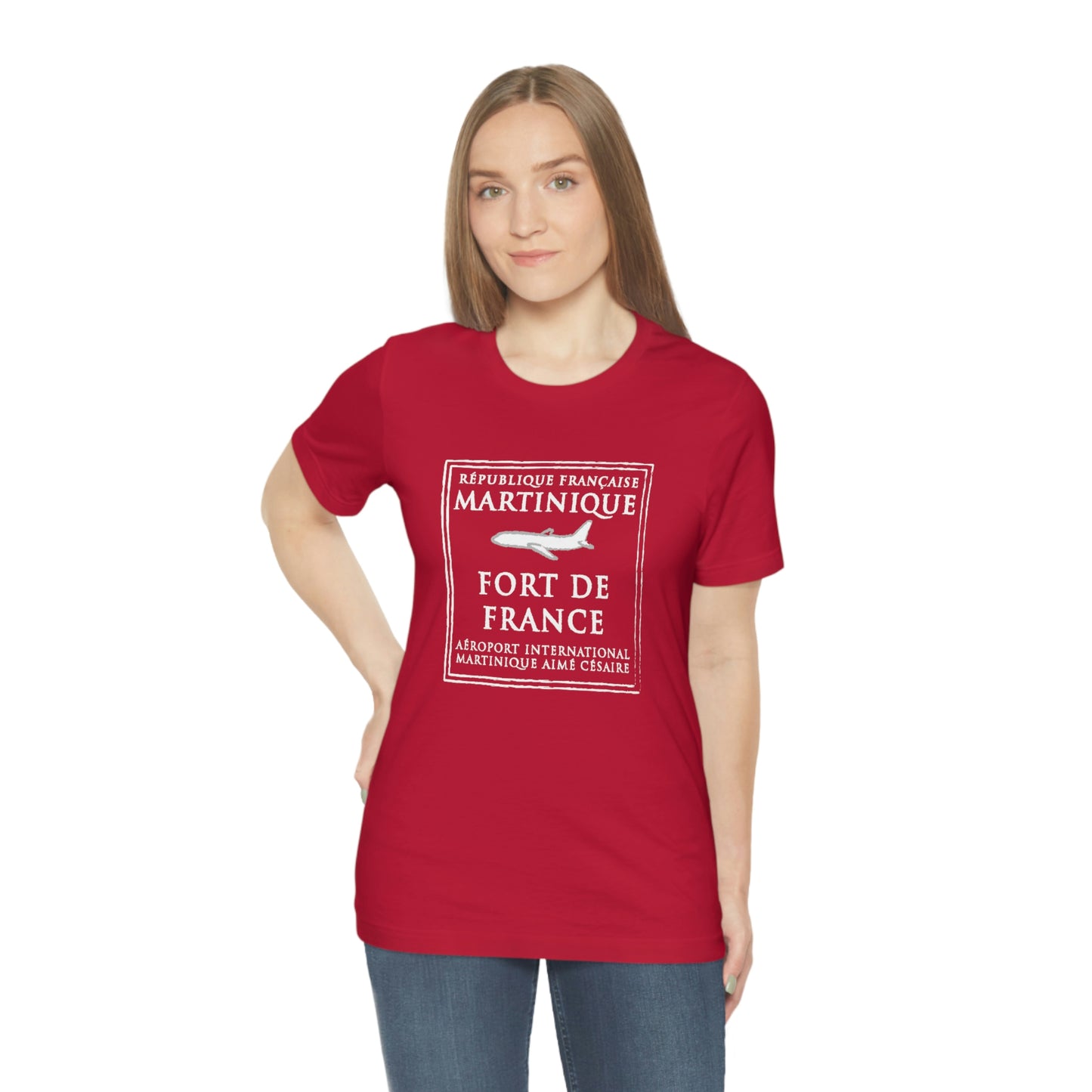 Martinique Passport Stamp Vacation Travel Unisex T-shirt