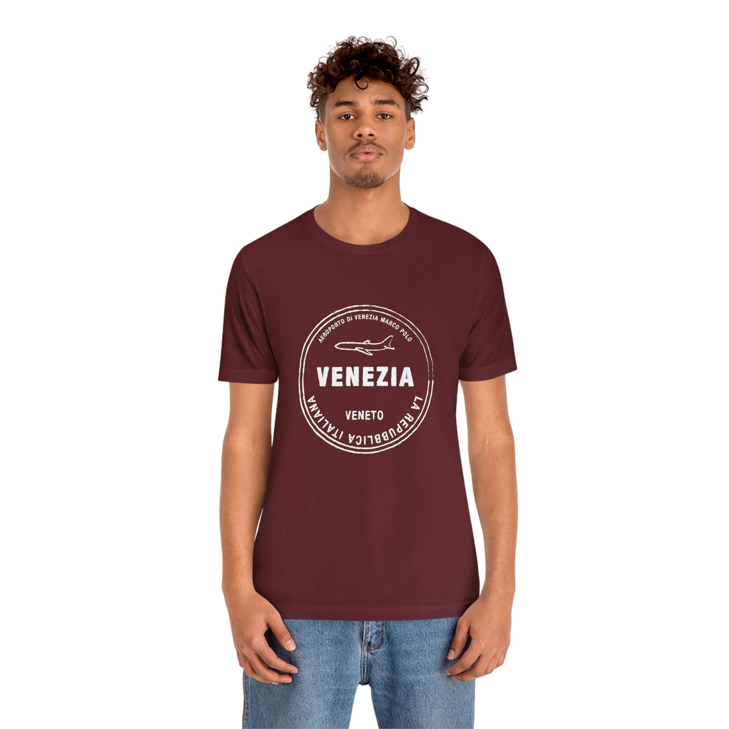 Venice Italy Passport Stamp Holiday Travel Souvenir Unisex T-shirt